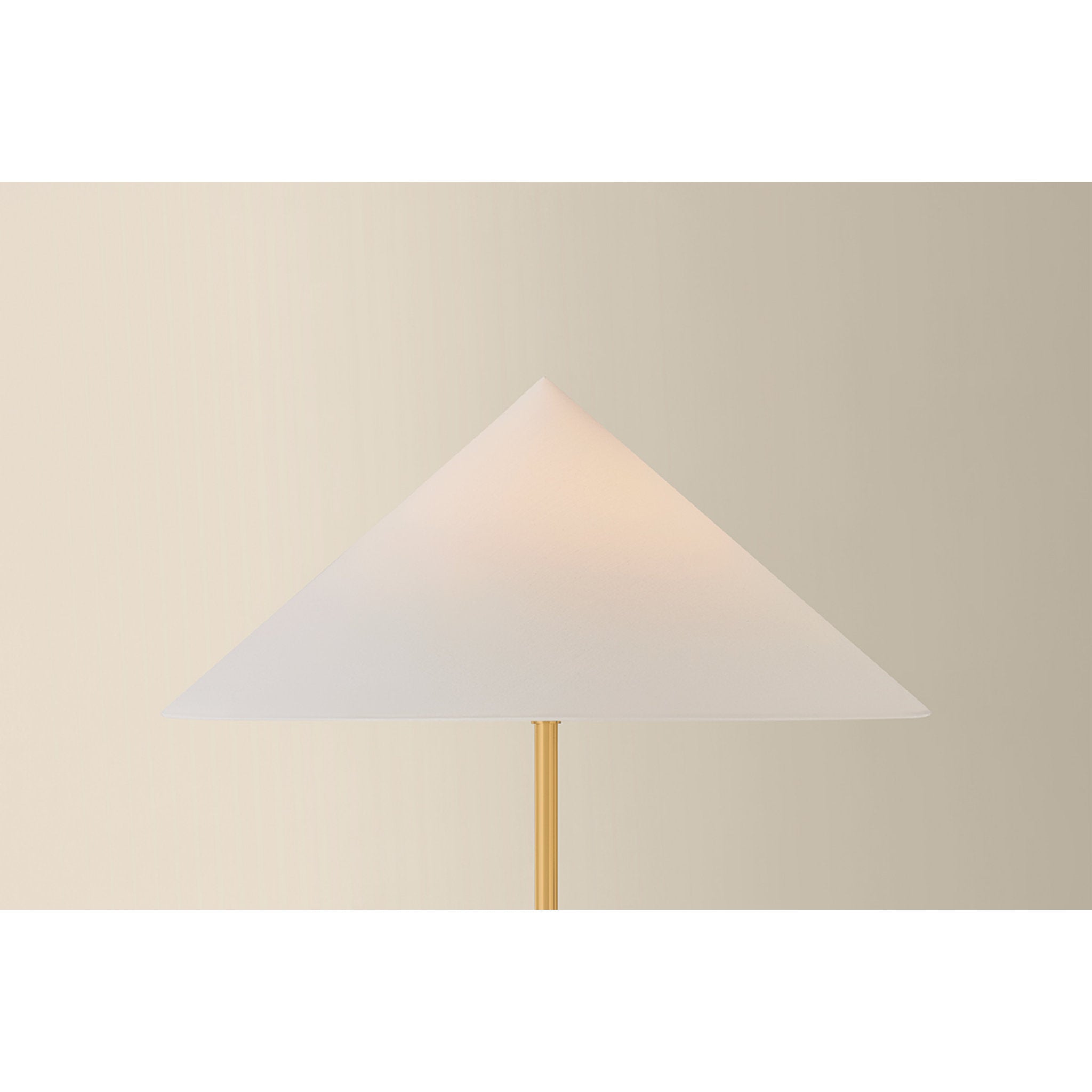 Katya 1-Light Floor Lamp in Aged Brass 25.5W x 61H