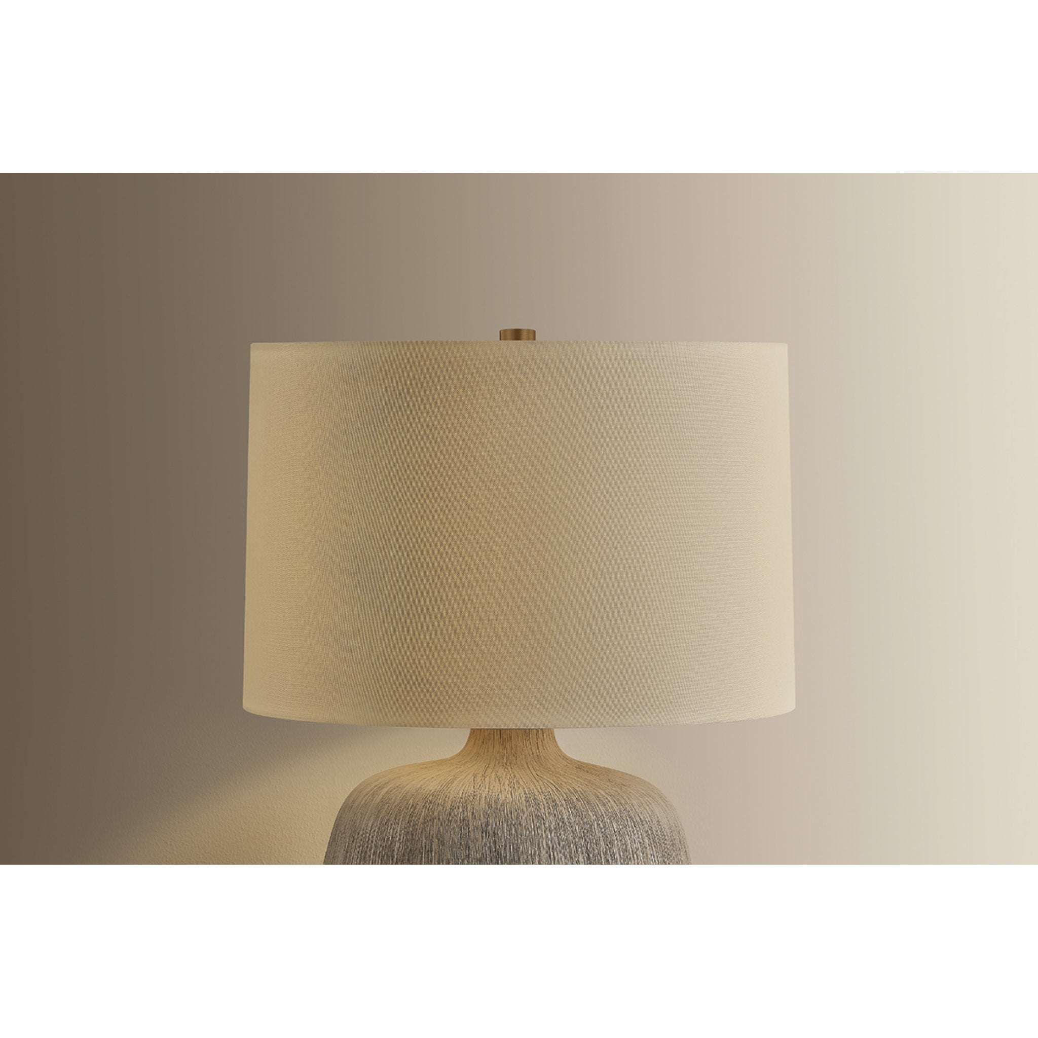 Keagan 1-Light Table Lamp in Patina Brass 16.75W x 24H