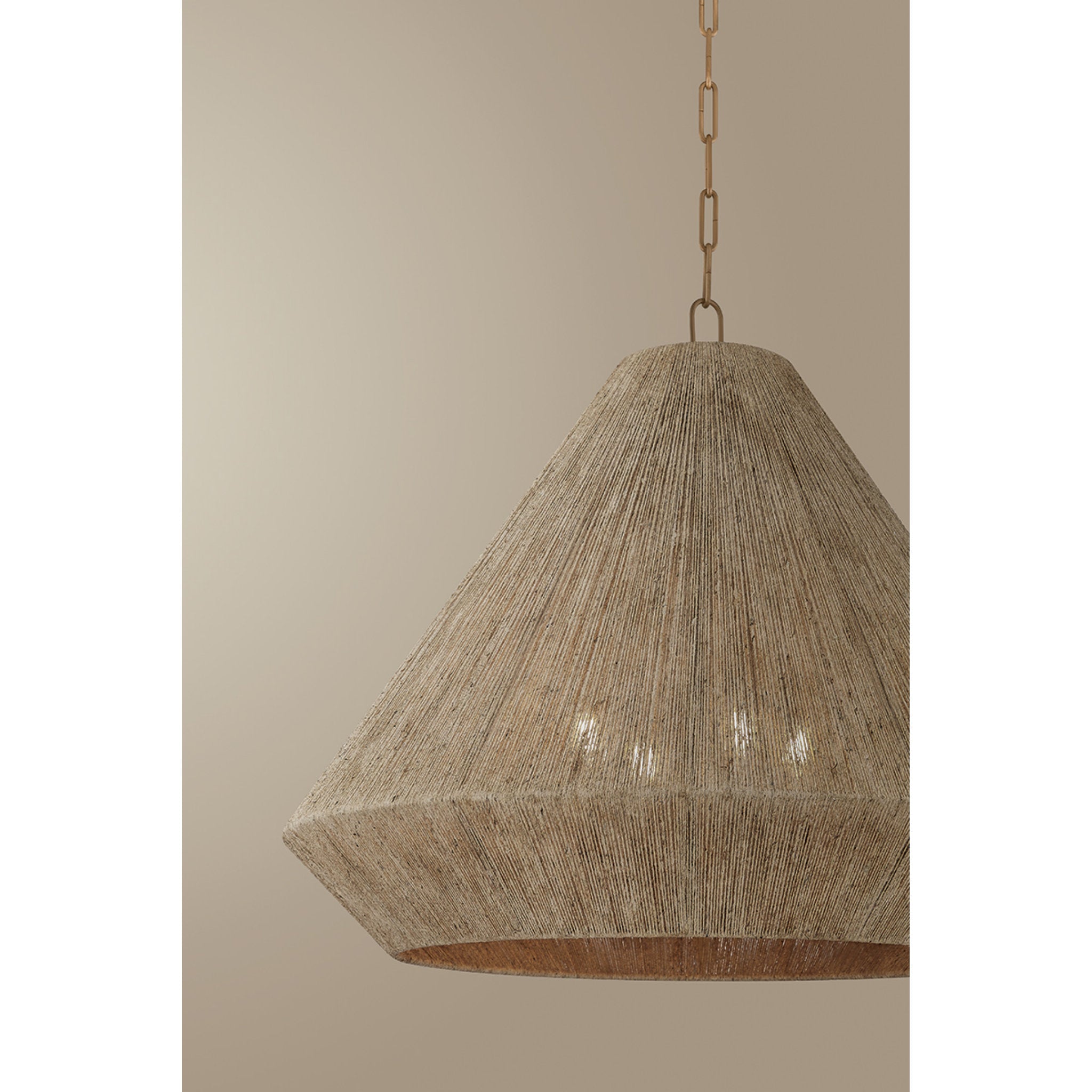 Keats 4-Light Pendant in Patina Brass 30W x 24.75H