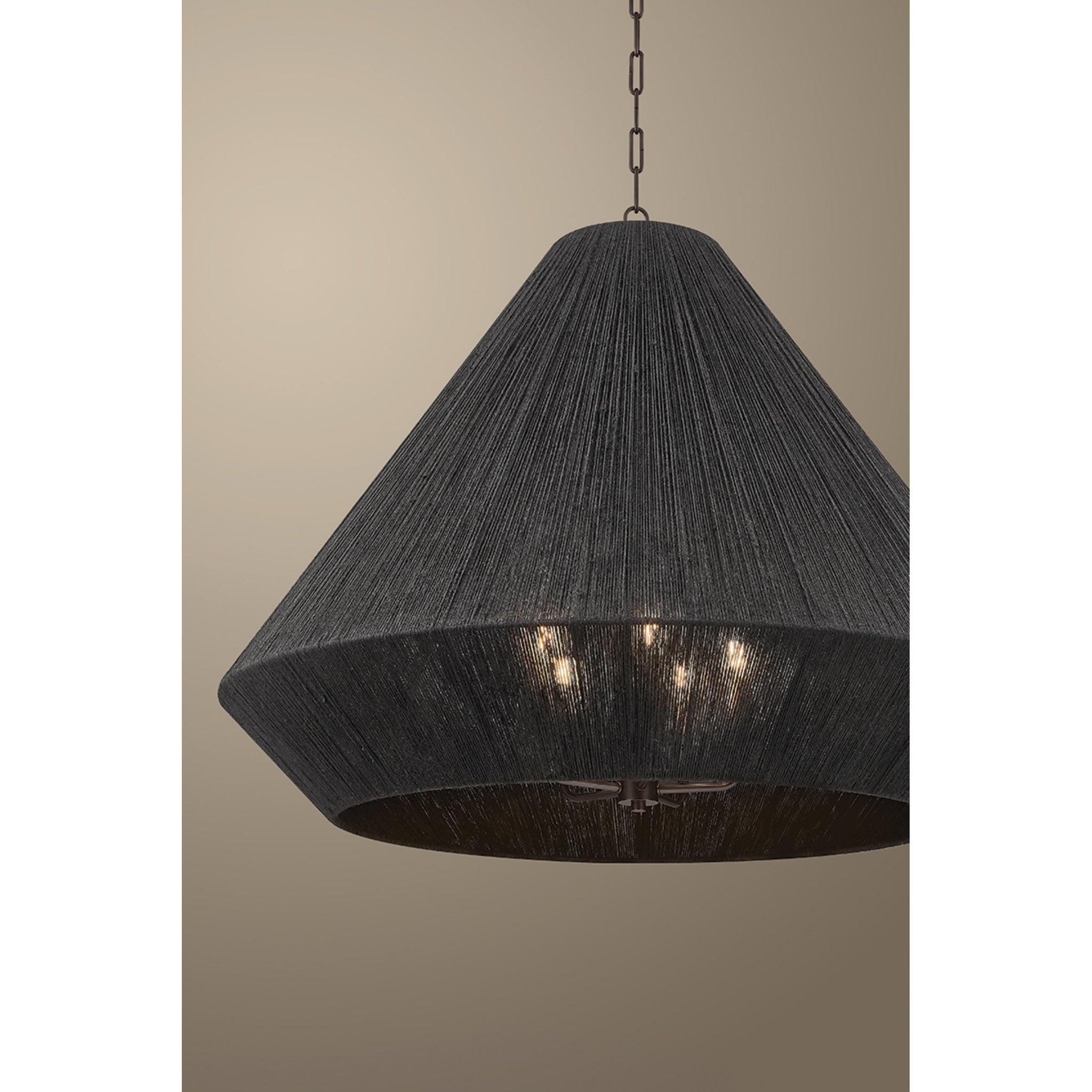Keats 5-Light Pendant in Bronze 40W x 31.5H