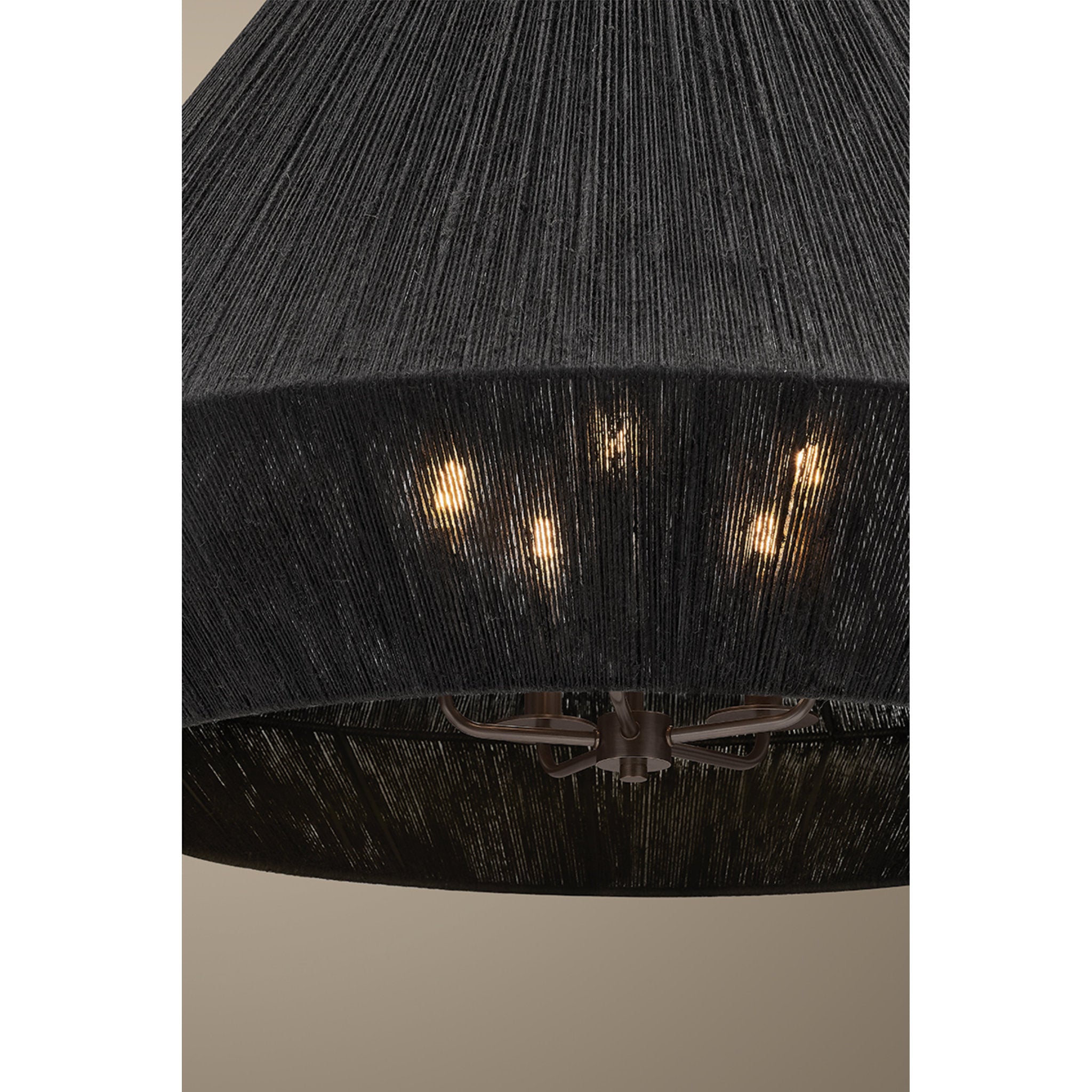 Keats 5-Light Pendant in Bronze 40W x 31.5H
