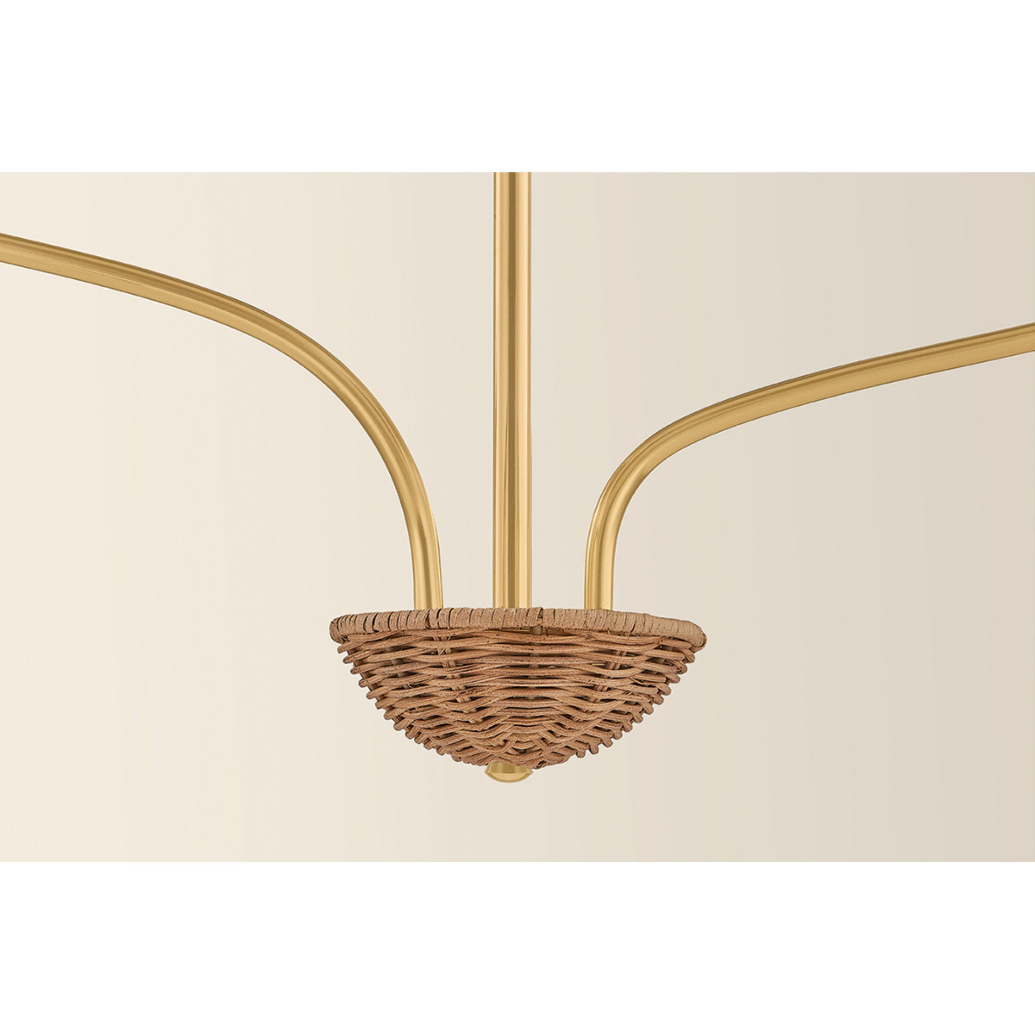 Kehlani 3-Light Chandelier in Aged Brass 24W x 15.5H