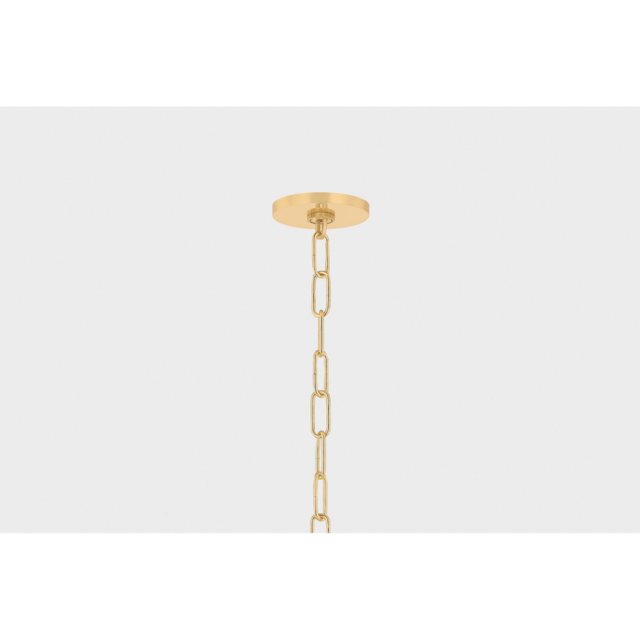 Keilah 1-Light Pendant in Aged Brass 23.5W x 15.25H