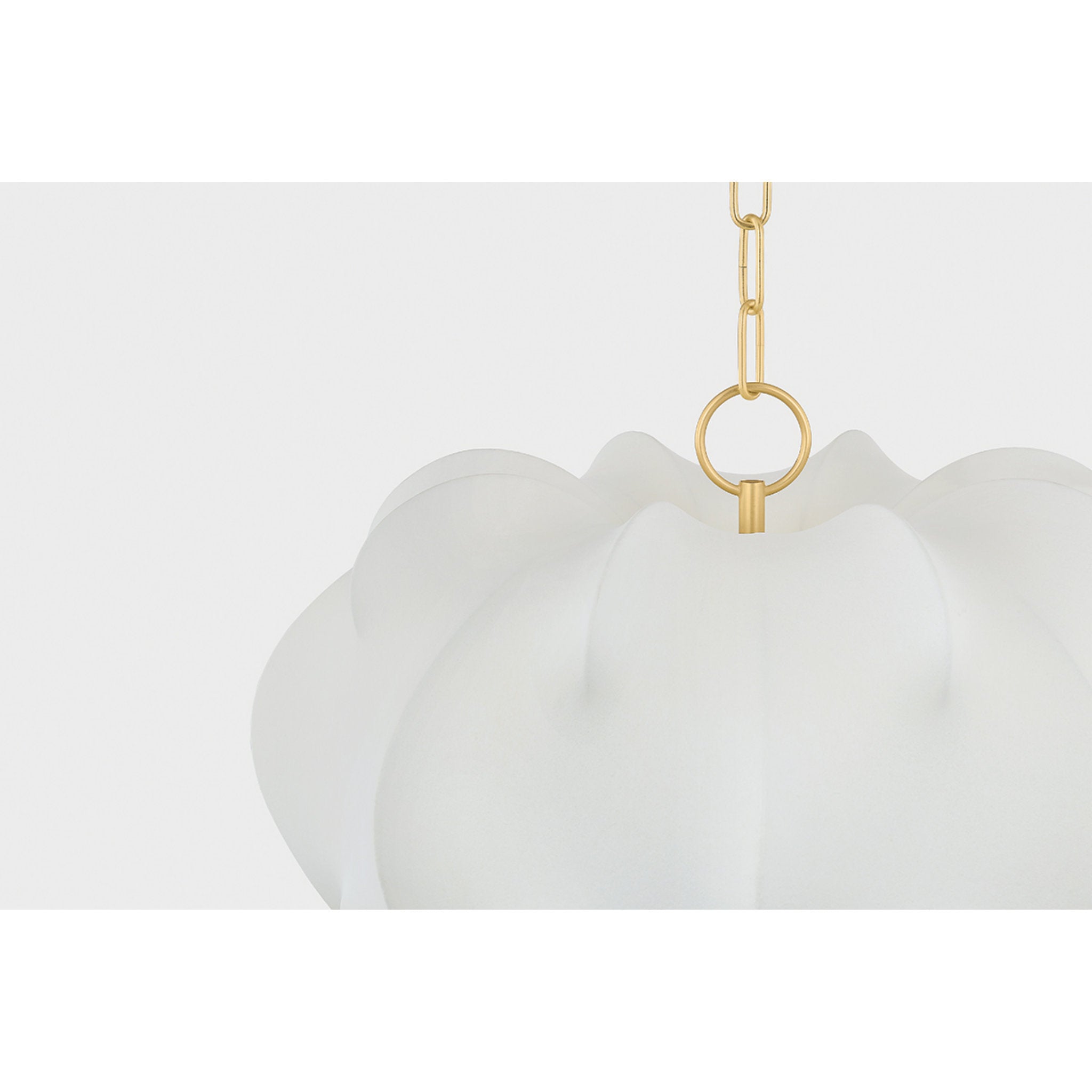 Keilah 1-Light Pendant in Aged Brass 23.5W x 15.25H