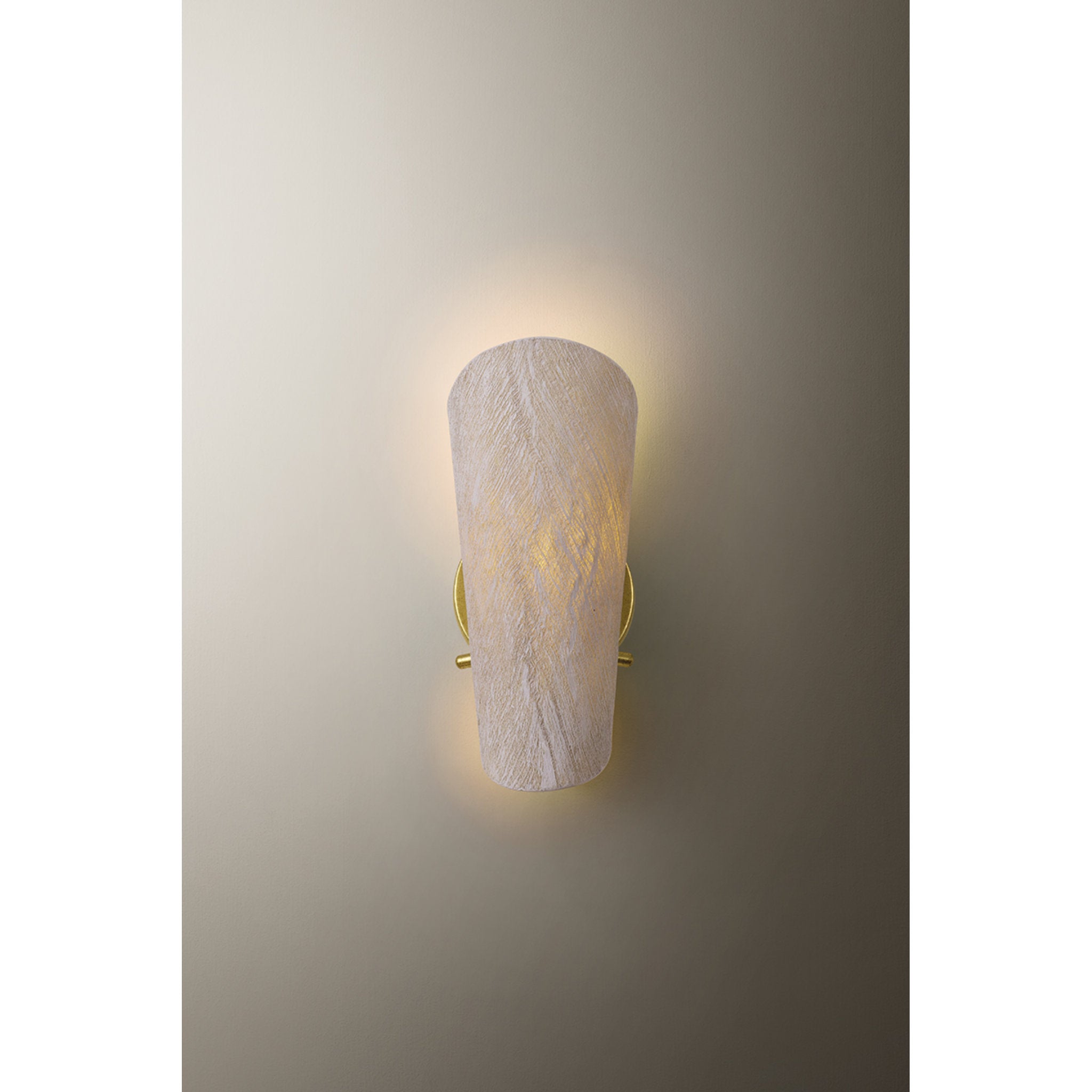 Ken 1-Light Wall Sconce in Vintage Gold Leaf 5W x 12H