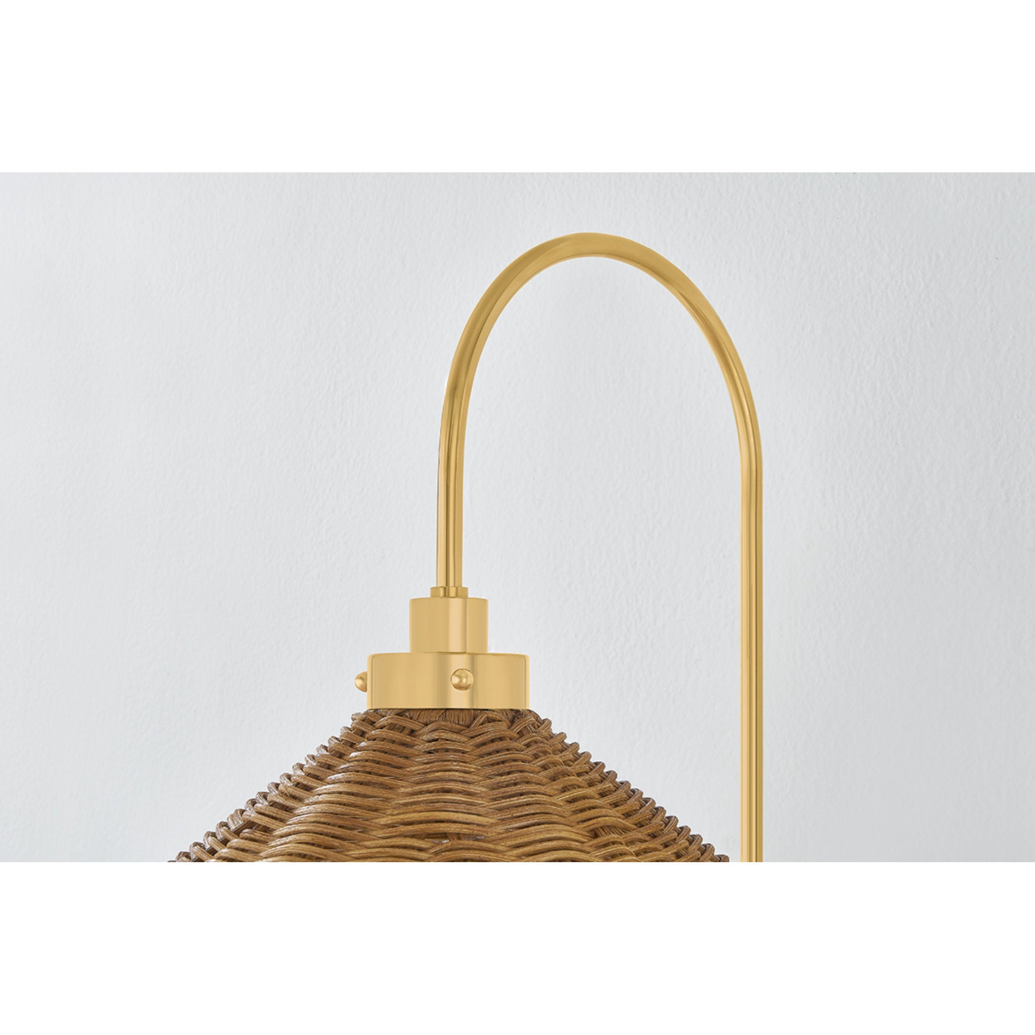Kensington 1-Light Wall Sconce in Aged Brass by Mark D. Sikes 12W x 15.75H