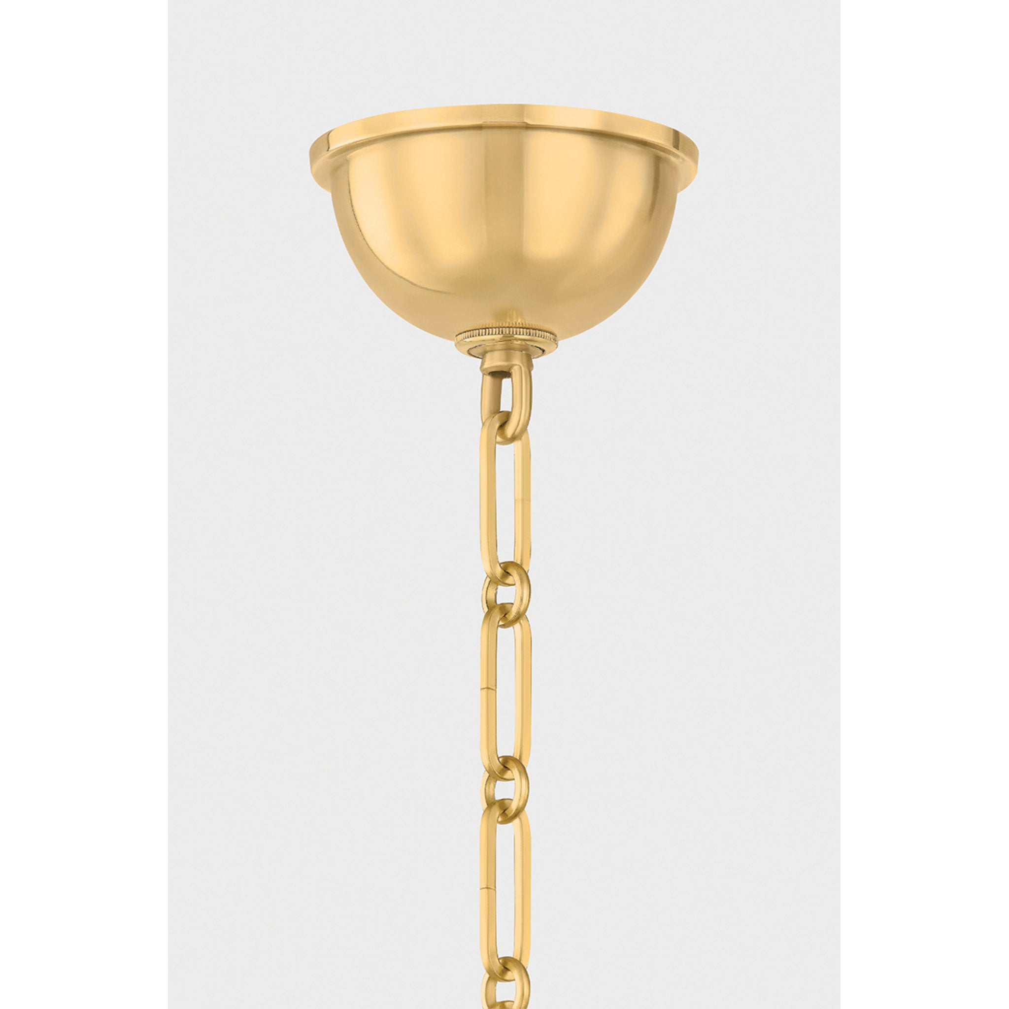 Kensington 1-Light Pendant in Aged Brass by Mark D. Sikes 10W x 13H