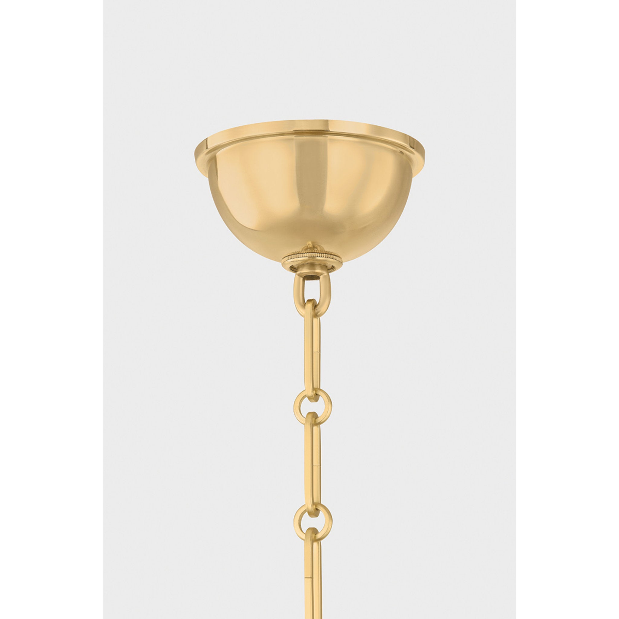 Kensington 1-Light Pendant in Aged Brass by Mark D. Sikes 14.75W x 19H
