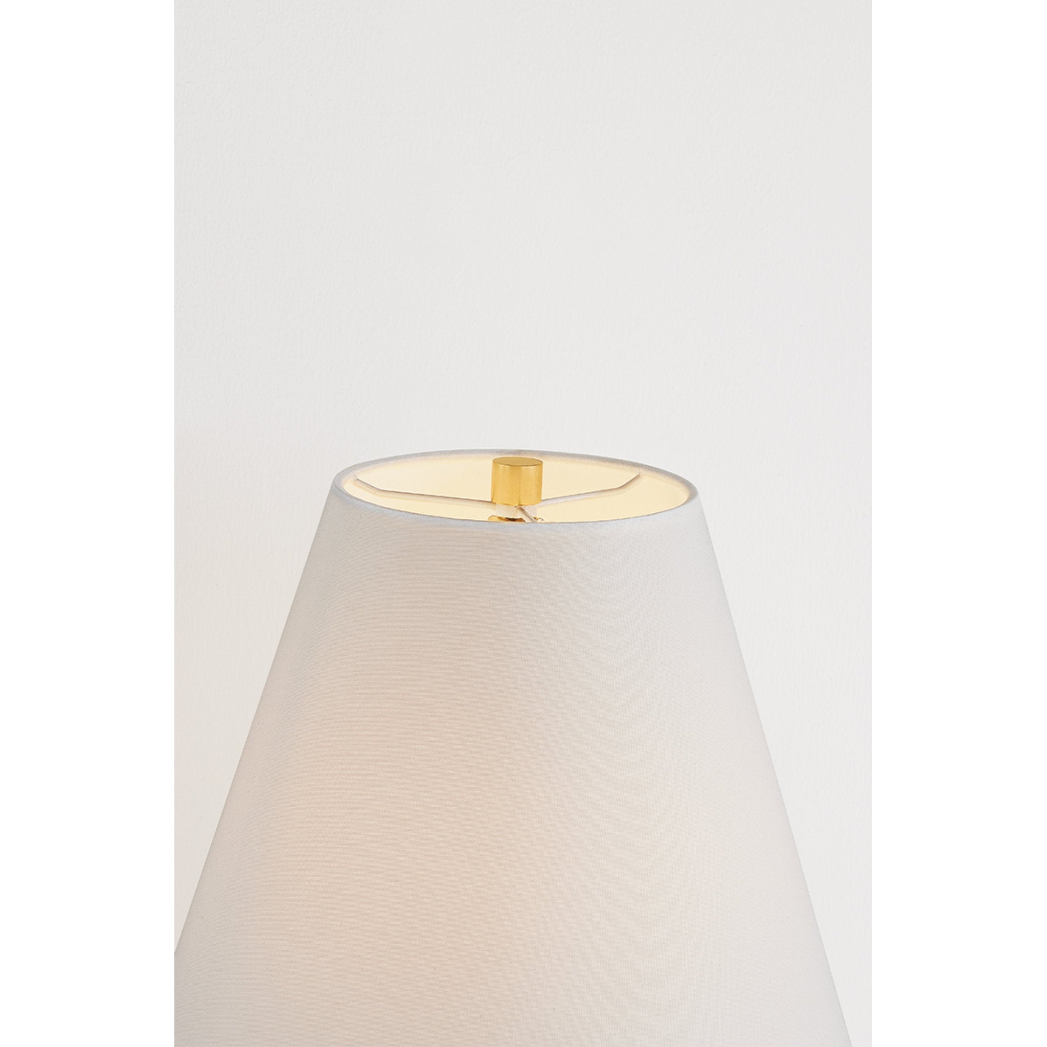 King 1-Light Table Lamp in Aged Brass by Cortney Bishop 15.75W x 28.25H