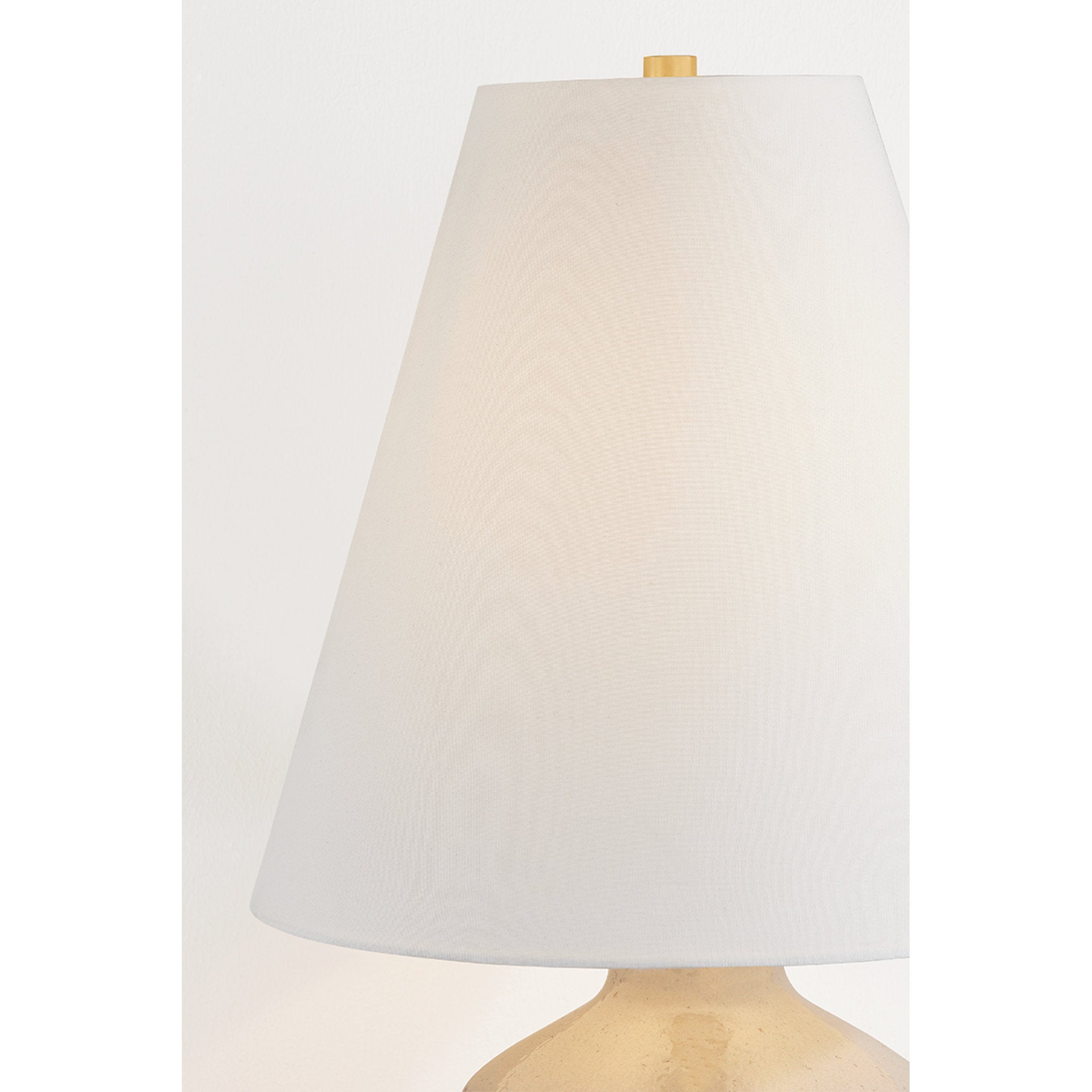 King 1-Light Table Lamp in Aged Brass by Cortney Bishop 15.75W x 28.25H