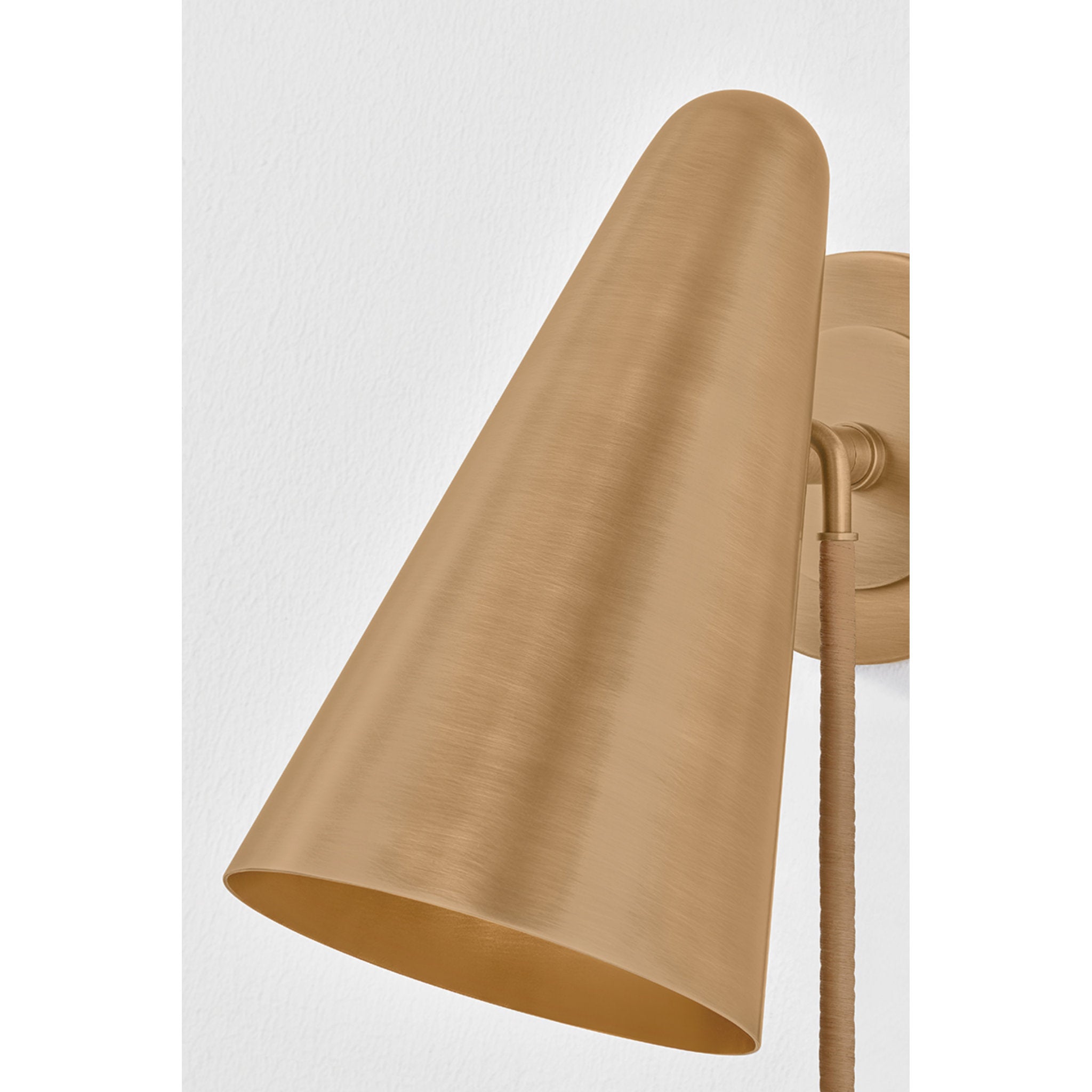 Kobe 1-Light Wall Sconce in Patina Brass 6W x 11.5H