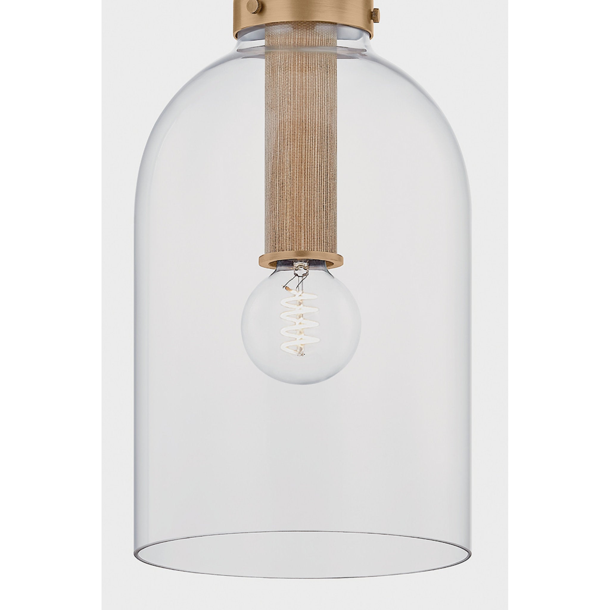 Kori 1-Light Pendant in Patina Brass 9W x 18.75H