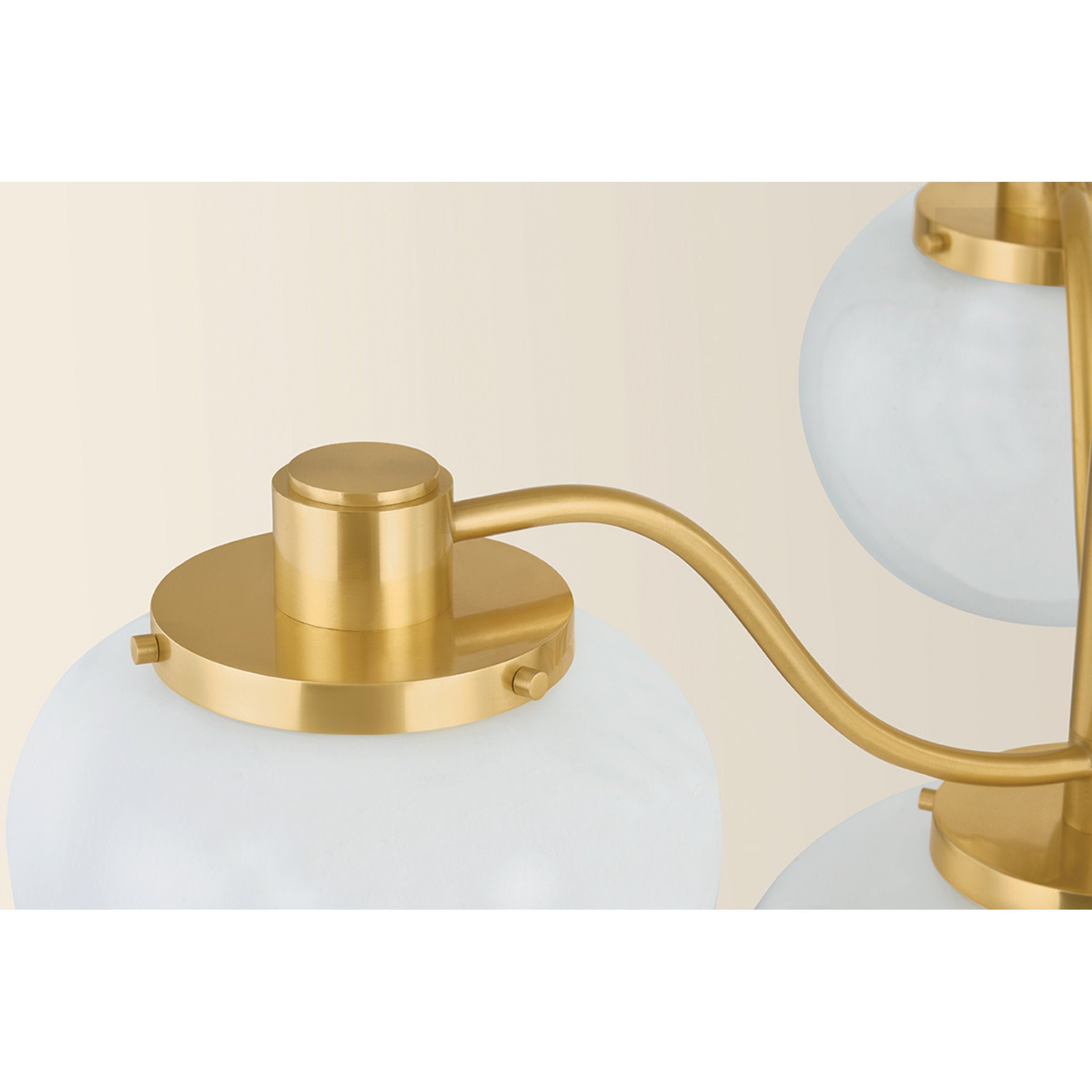 Kristen 4-Light Chandelier in Aged Brass 29.75W x 17H
