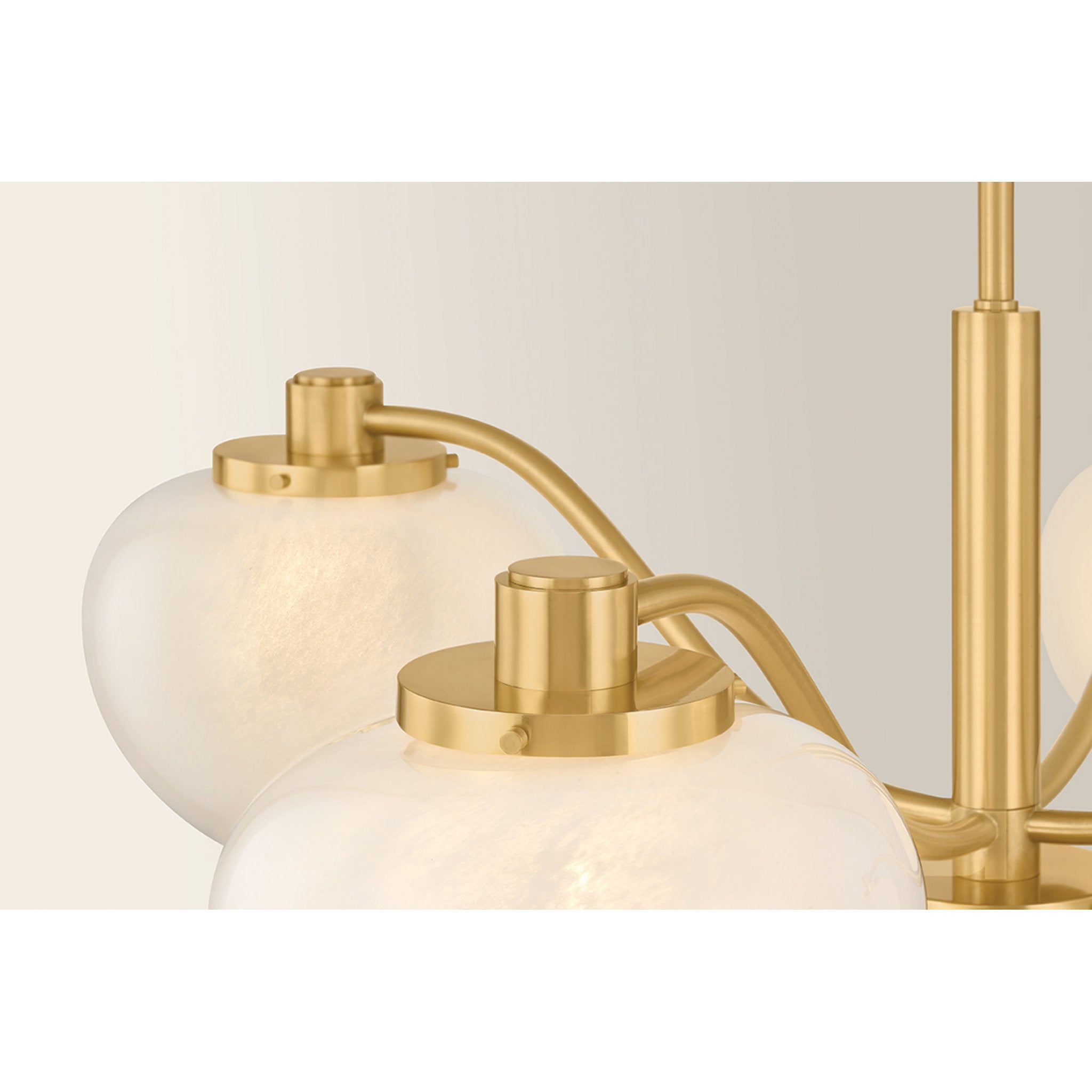 Kristen 5-Light Chandelier in Aged Brass 39.5W x 20.5H