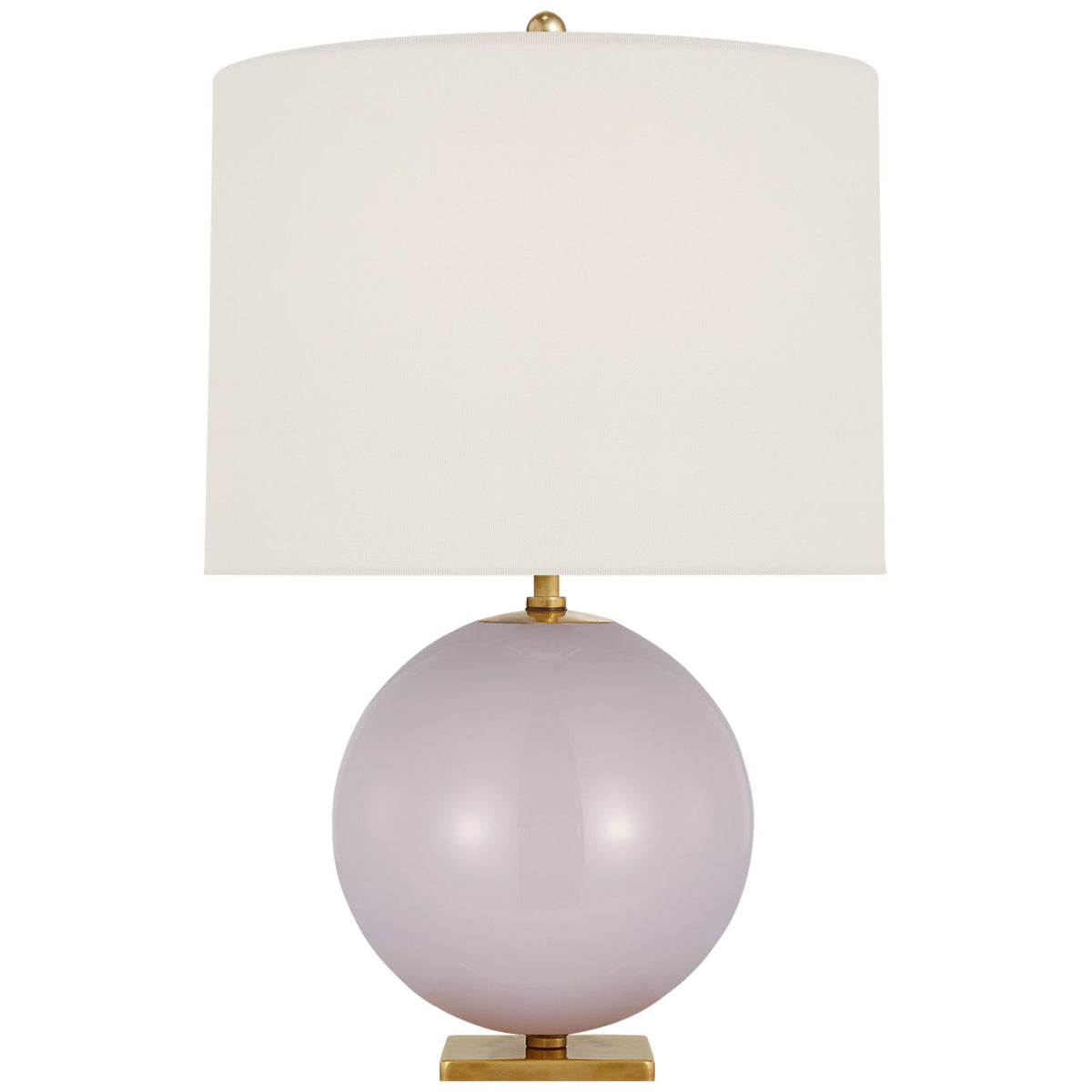 kate spade new york Elsie Table Lamp in Lilac with Linen Shade W16" x H25.5"