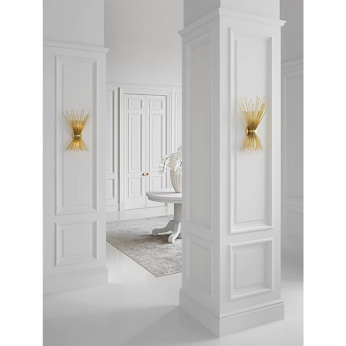 Kelly Wearstler Strada Small Sconce in Gild W9" x H19.25" x E5.25"