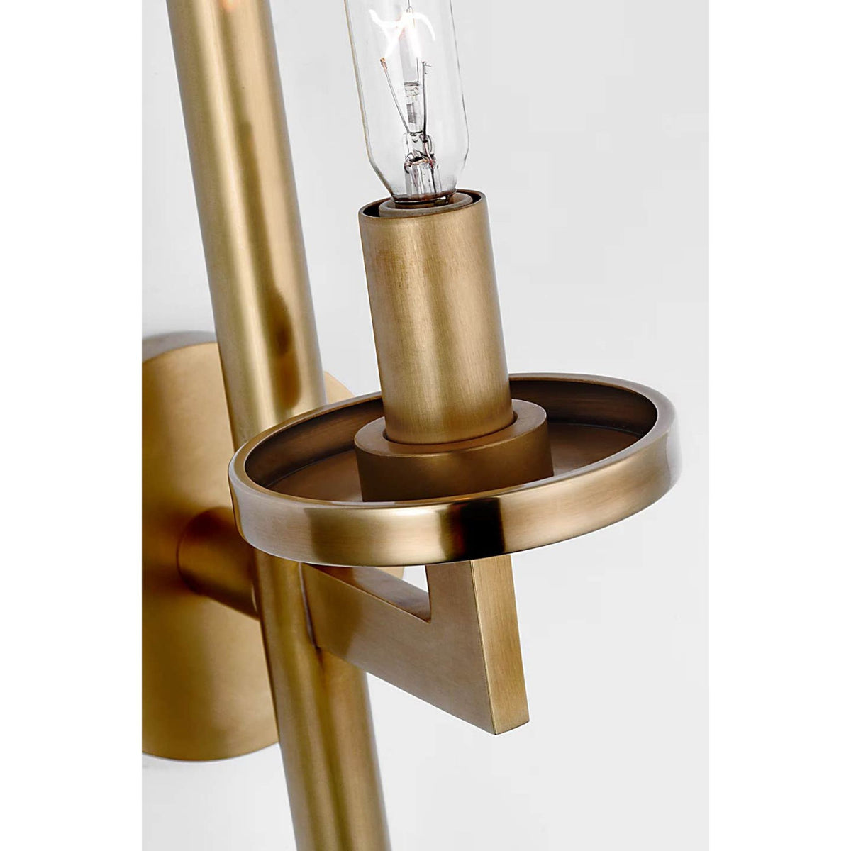 Kelly Wearstler Liaison Single Sconce in Antique-Burnished Brass W4" x H19" x E7.5"