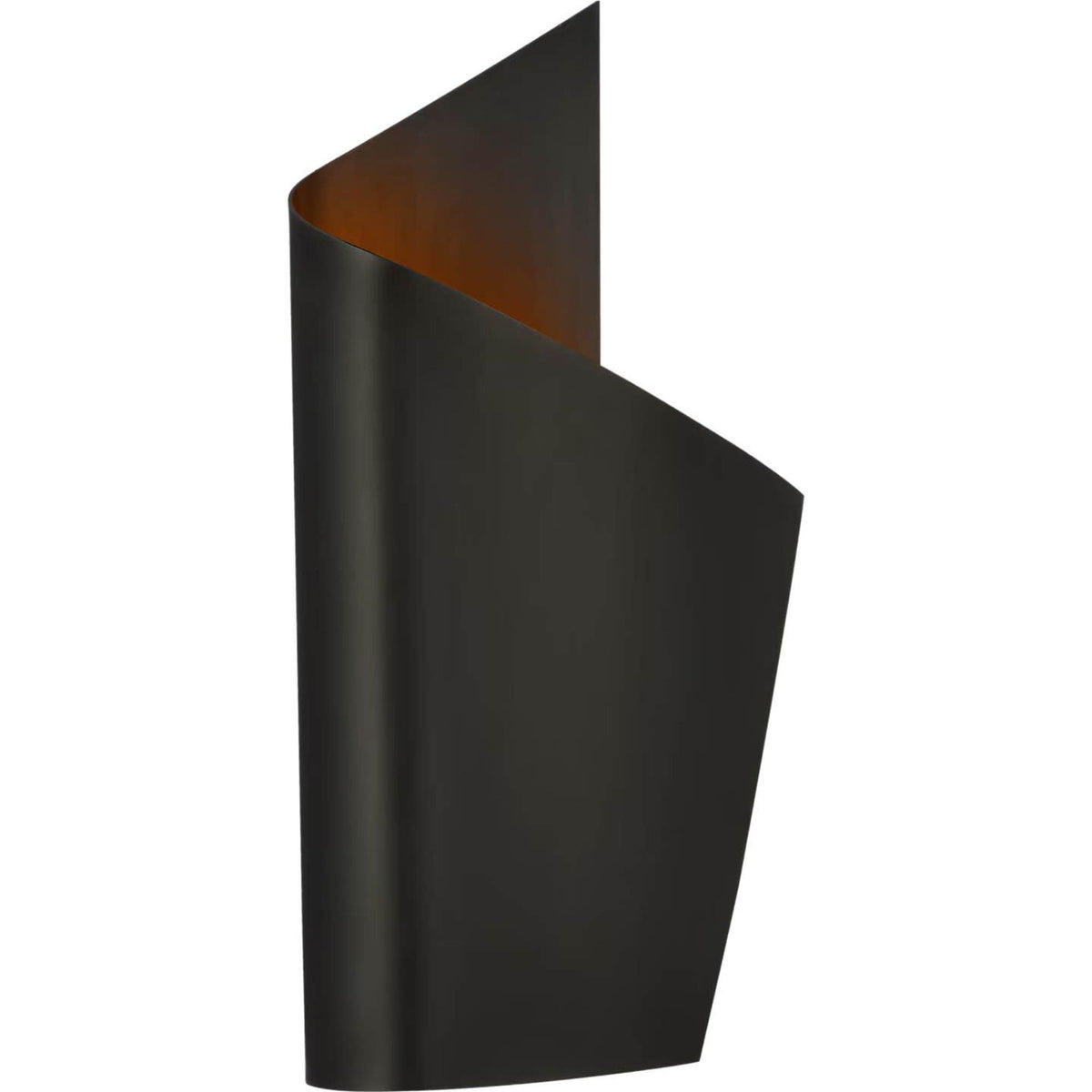 Kelly Wearstler Piel Right Wrapped Sconce in Bronze W11.75" x H19" x E4"