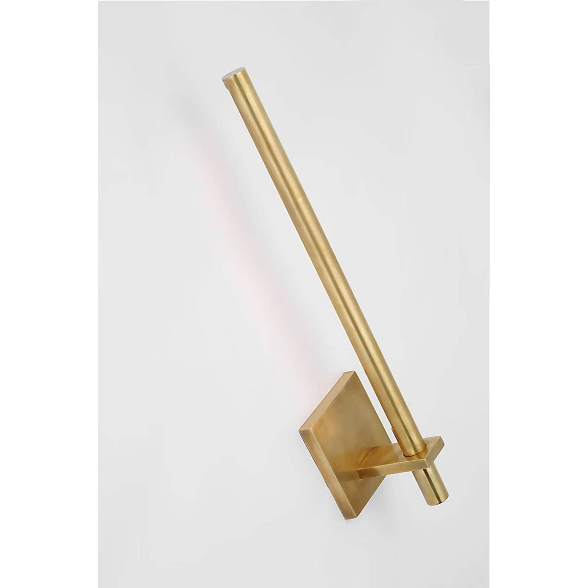 Kelly Wearstler Axis Medium Sconce in Antique-Burnished Brass W4.5" x H19.75" x E4"
