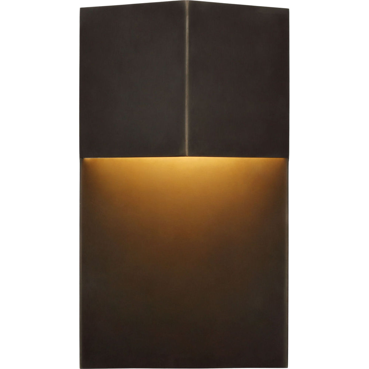 Kelly Wearstler Rega 12" Wide Sconce in Bronze W7" x H12" x E3.25"