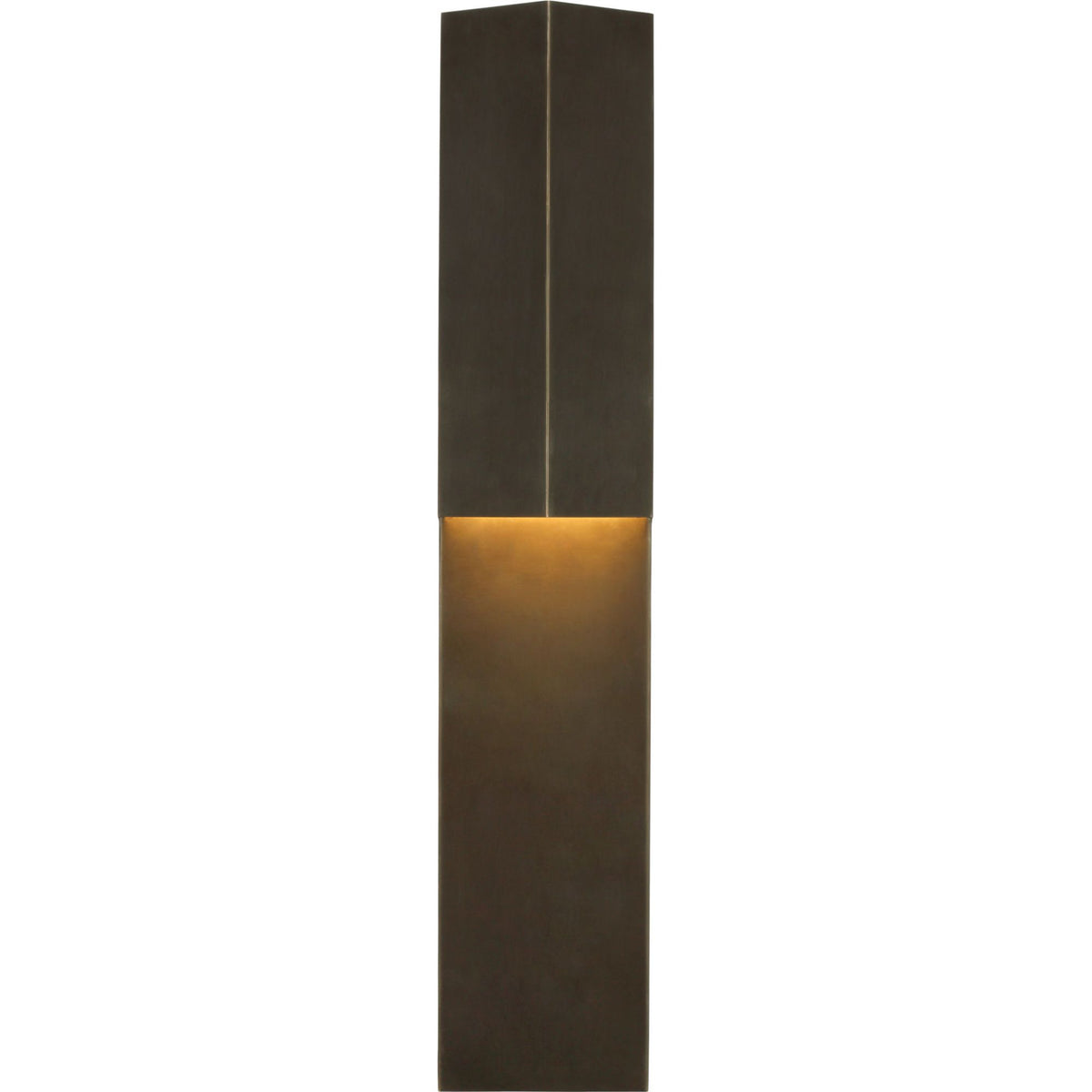 Kelly Wearstler Rega 24" Folded Sconce in Bronze W5.25" x H24" x E3.25"