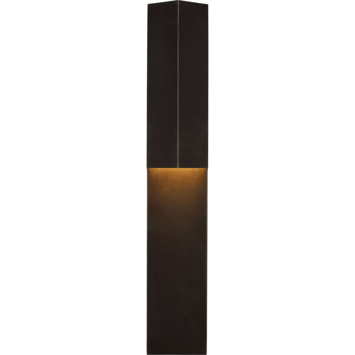 Kelly Wearstler Rega 30" Folded Sconce in Bronze W5.25" x H30" x E3.25"