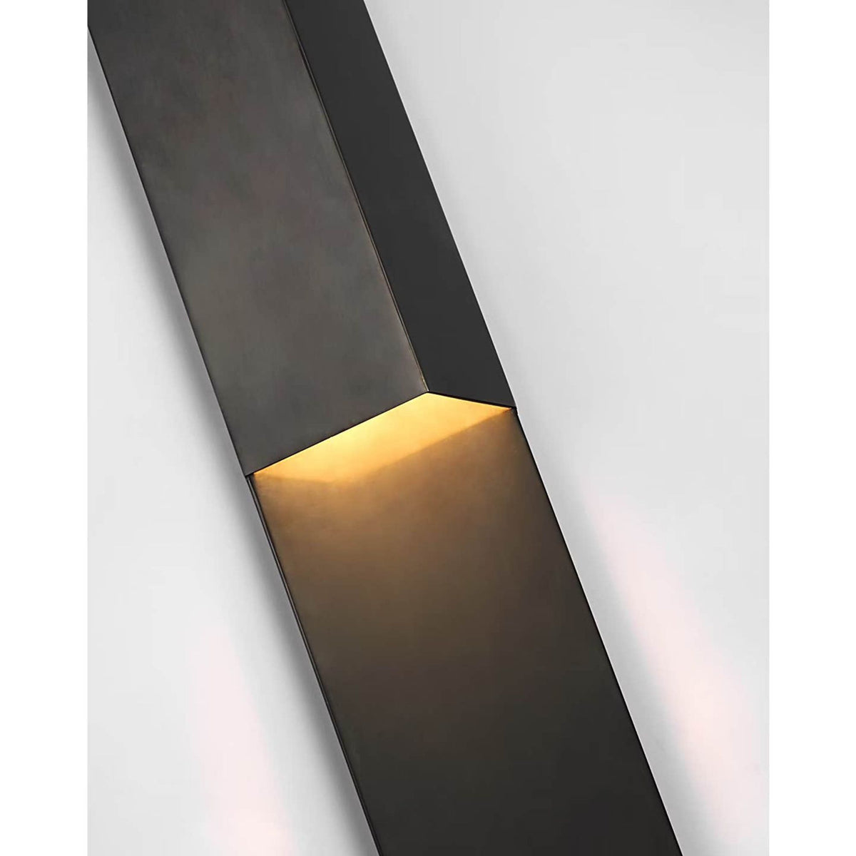 Kelly Wearstler Rega 30" Folded Sconce in Bronze W5.25" x H30" x E3.25"