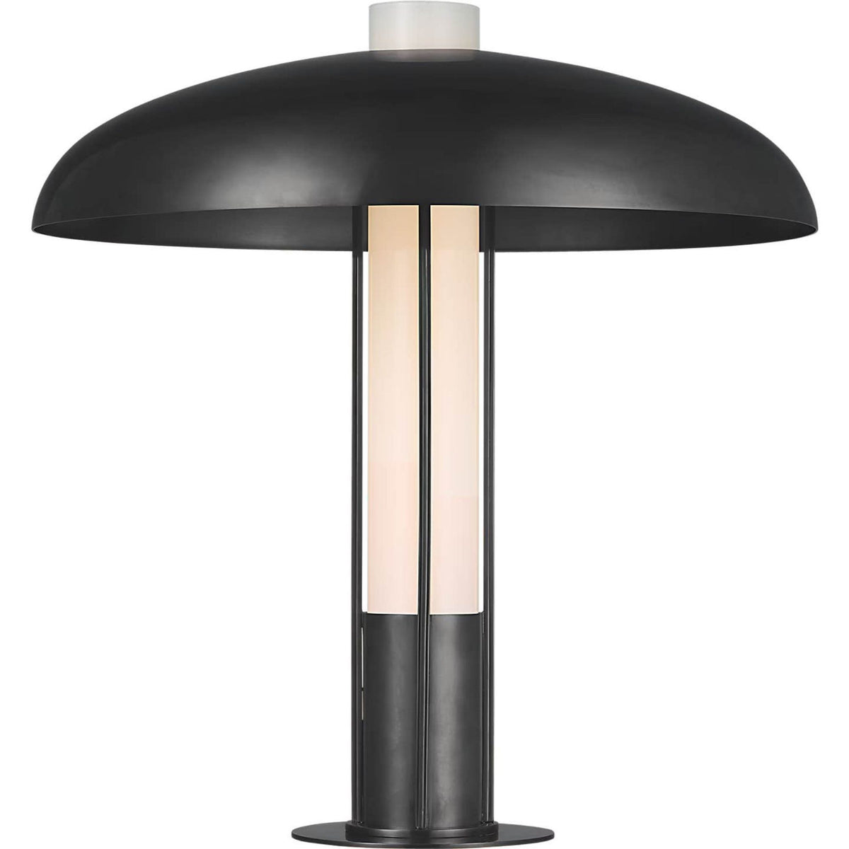 Kelly Wearstler Troye Medium Table Lamp in Bronze with Bronze Shade W18" x H19"
