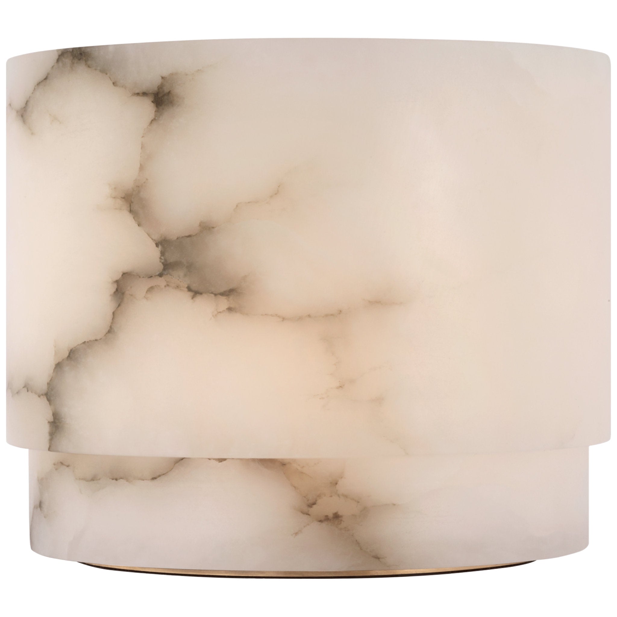 Kelly Wearstler Tourne 8" Rechargeable Accent Lamp in Alabaster Table Lamp W9" x H7.5"