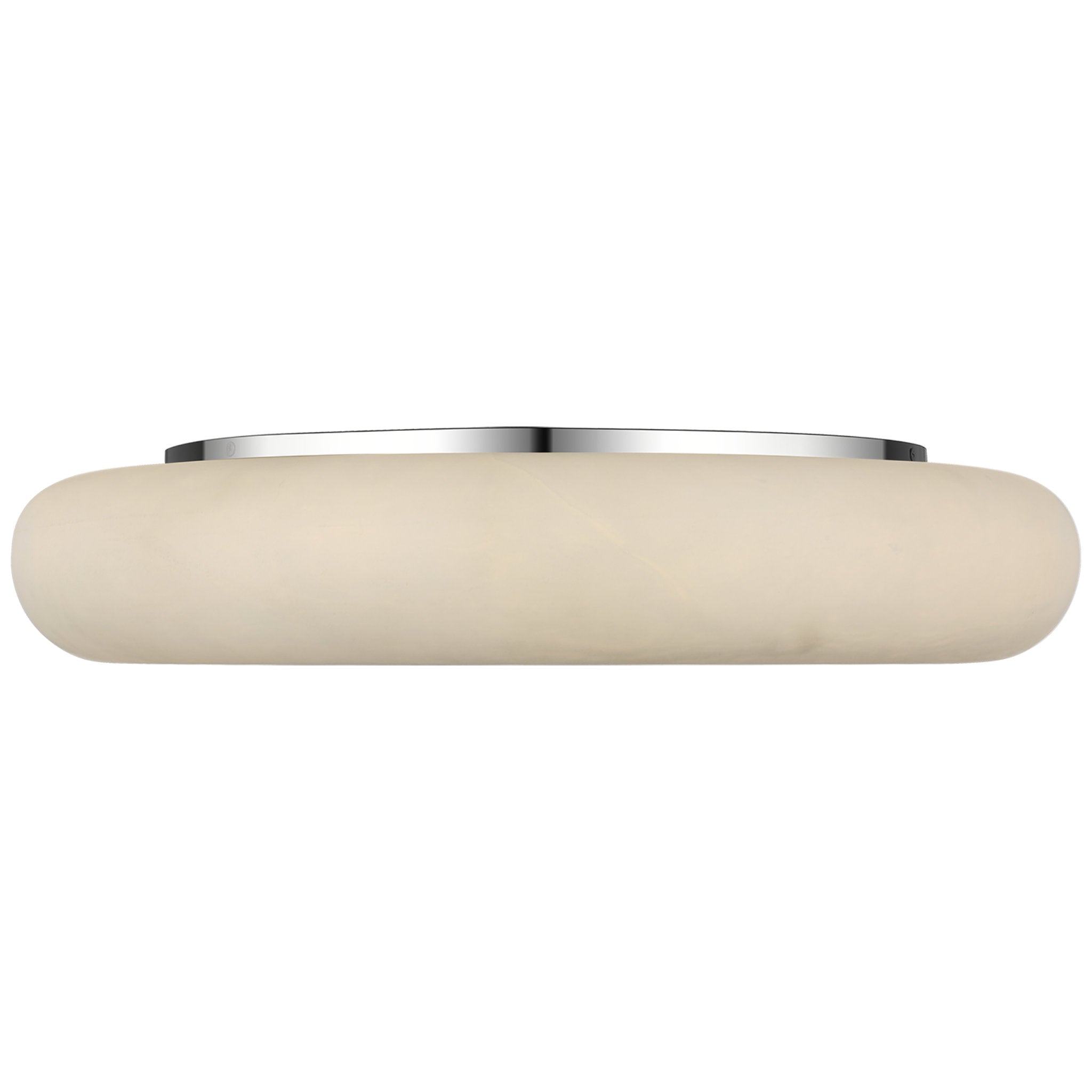 Kelly Wearstler Formosa 22" Flush Mount in Alabaster and Polished Nickel Ceiling Light W22" x H4.25"