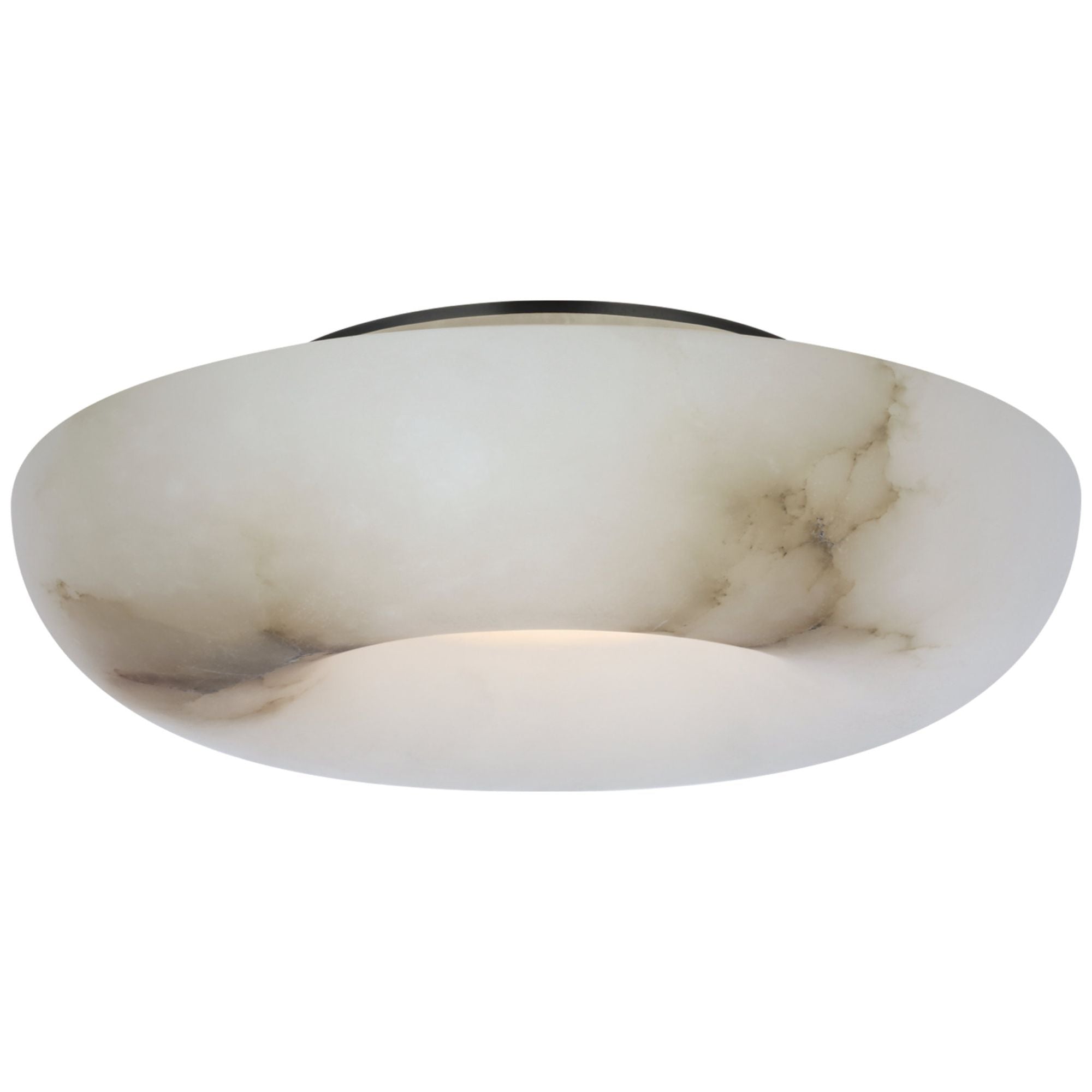 Kelly Wearstler Cappello 12" Flush Mount in Alabaster and Bronze Ceiling Light W12" x H3.75"