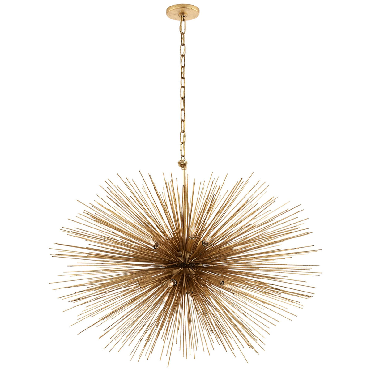 Kelly Wearstler Strada Medium Oval Chandelier in Gild W38" x H26.5"