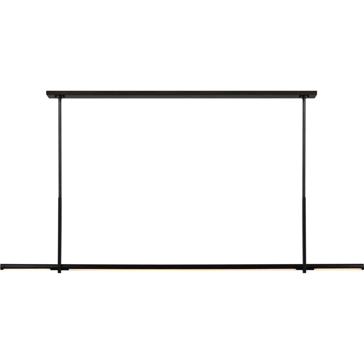 Kelly Wearstler Axis Large Linear Pendant in Bronze W1.75" x 59.5"
