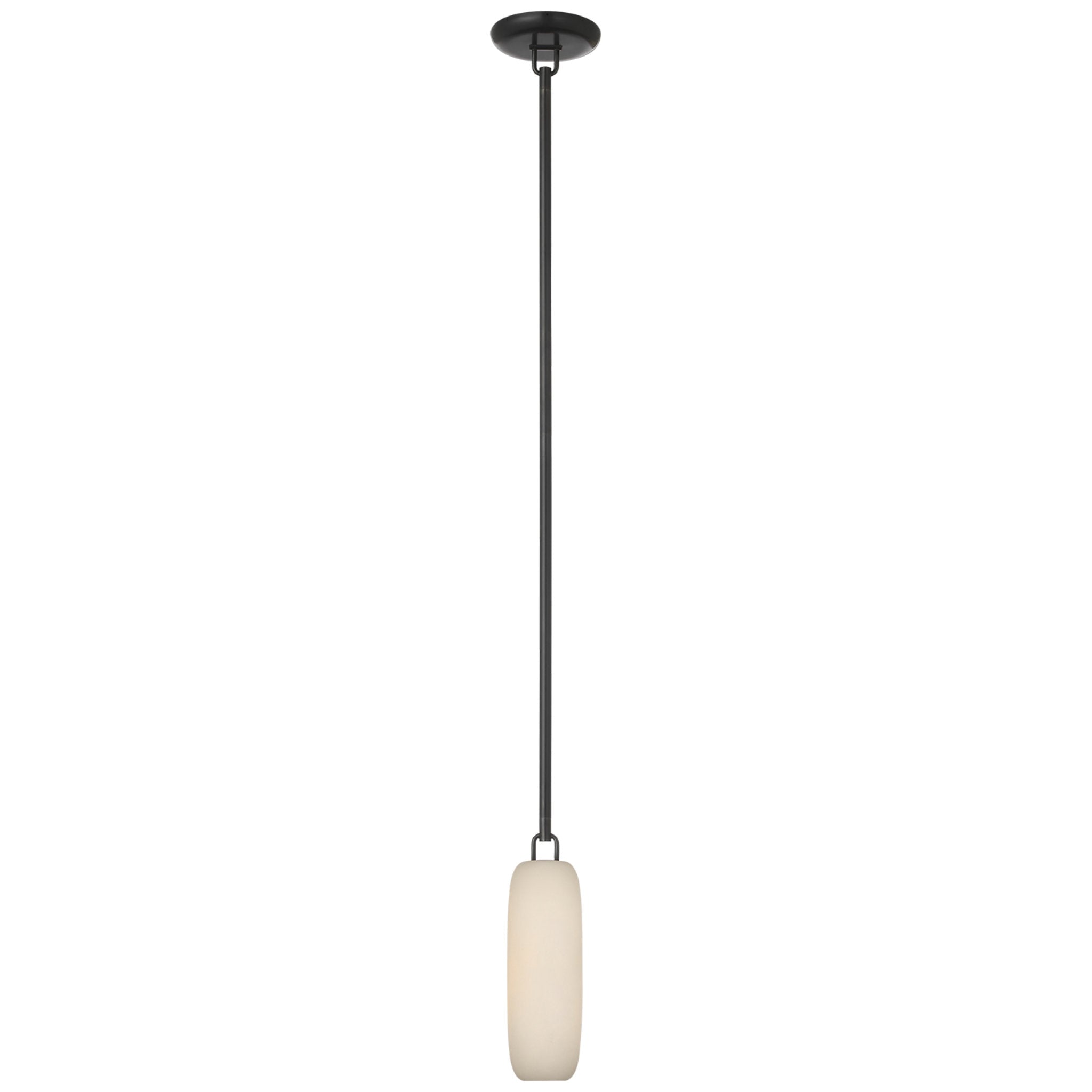 Kelly Wearstler Formosa 11" Single Pendant in Bronze with Alabaster Ceiling Light W3.25"