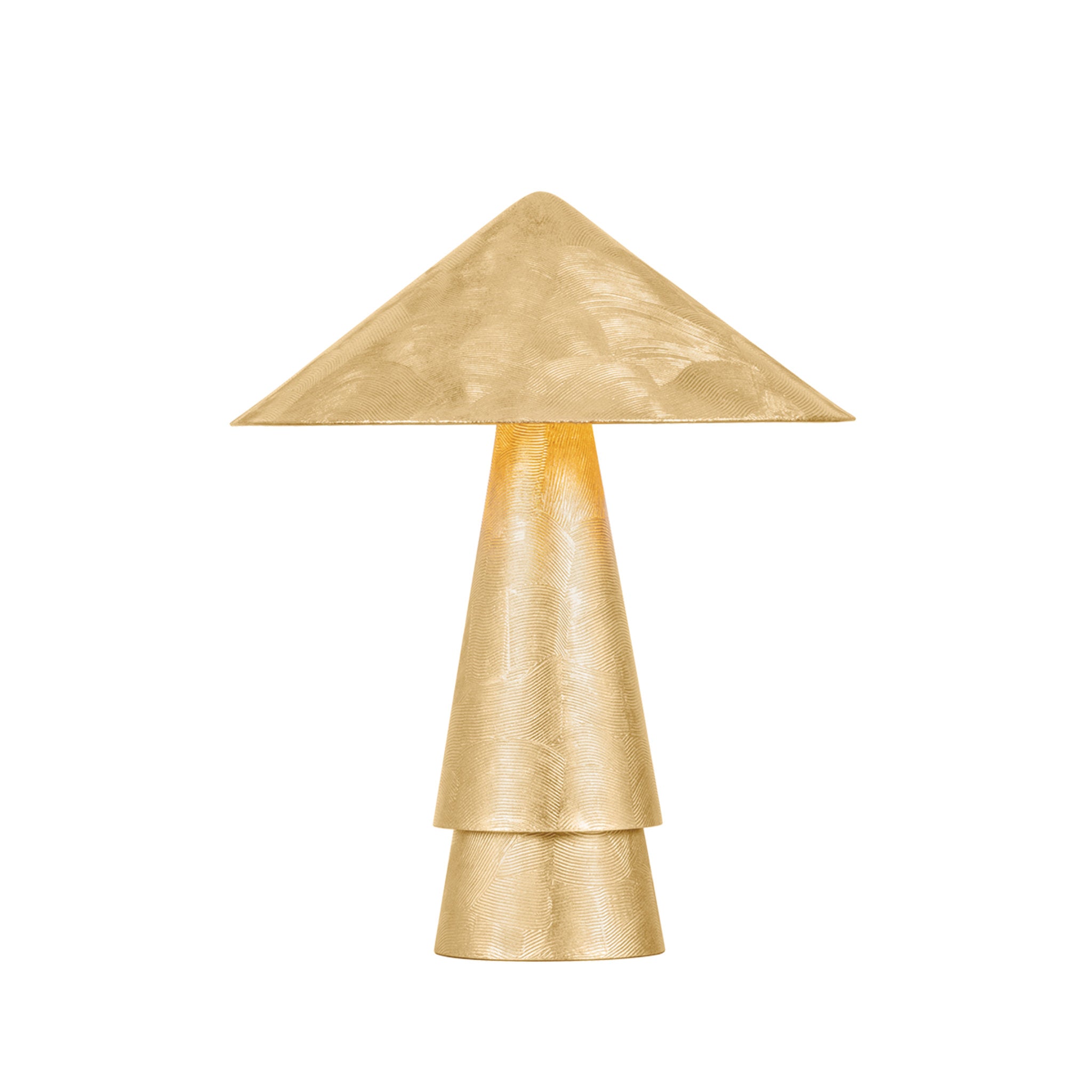 Foxton 1-Light Table Lamp in Vintage Gold Leaf 18W x 22H