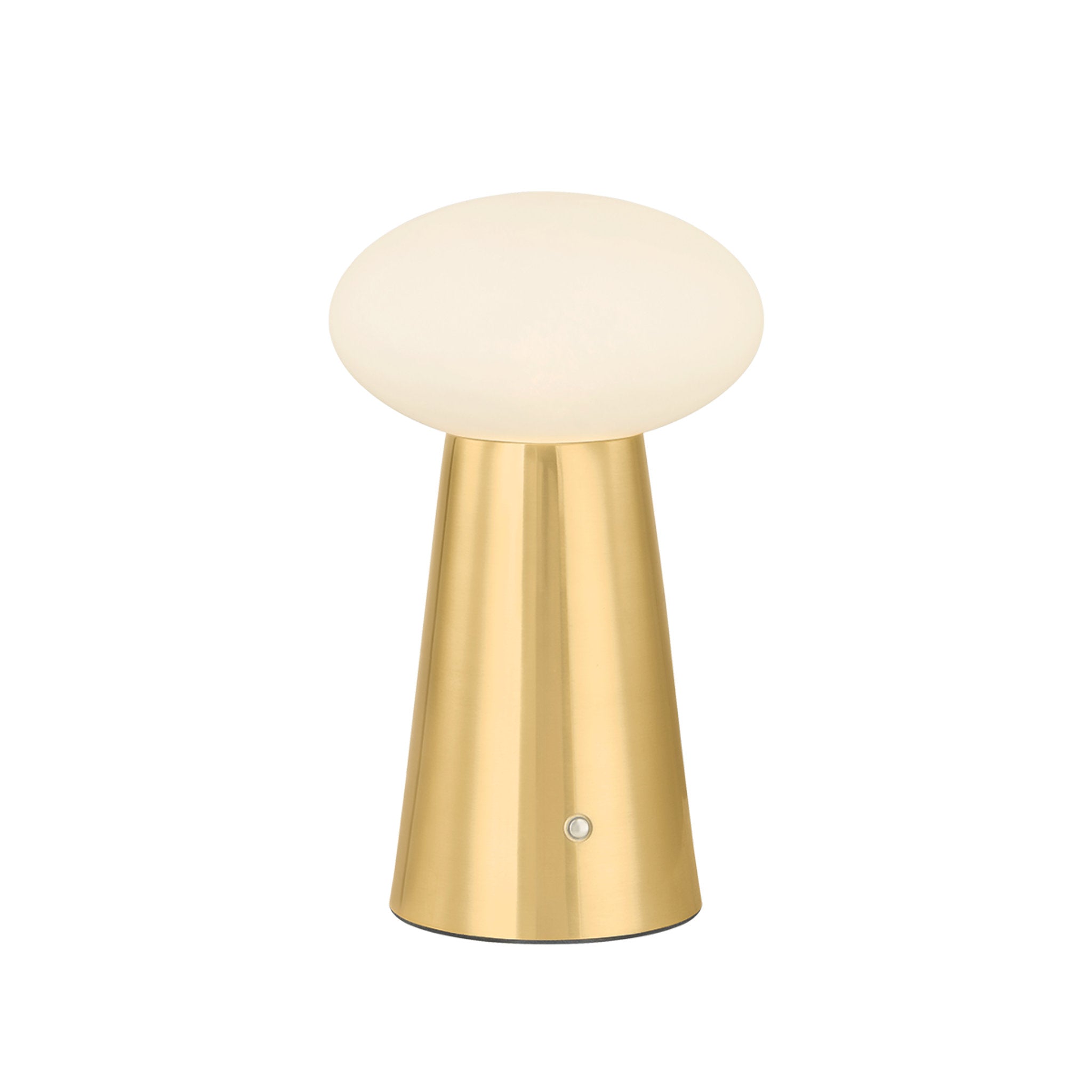 Cashel 1-Light Rechargeable Table Lamp in Aged Brass 6W x 10H