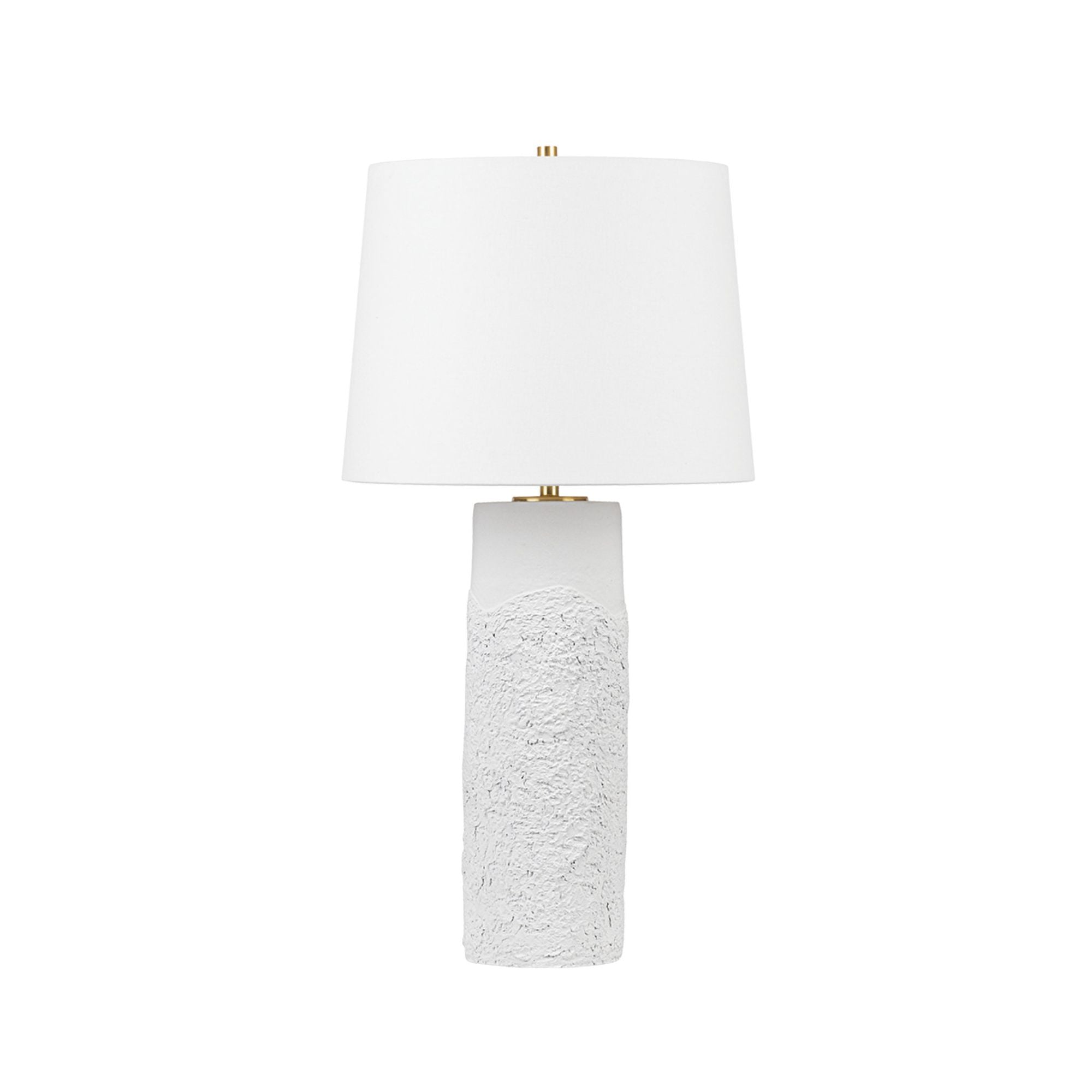 Tolland 1-Light Table Lamp in Aged Brass 16W x 31.25H