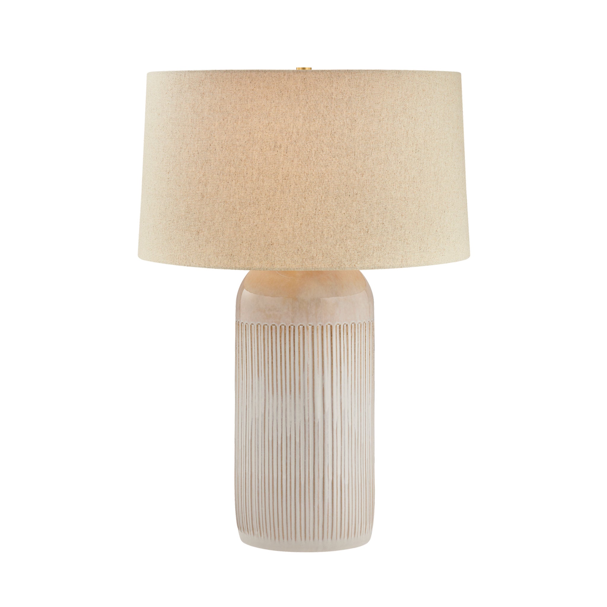 Stevens Point 1-Light Table Lamp in Aged Brass 21W x 30H