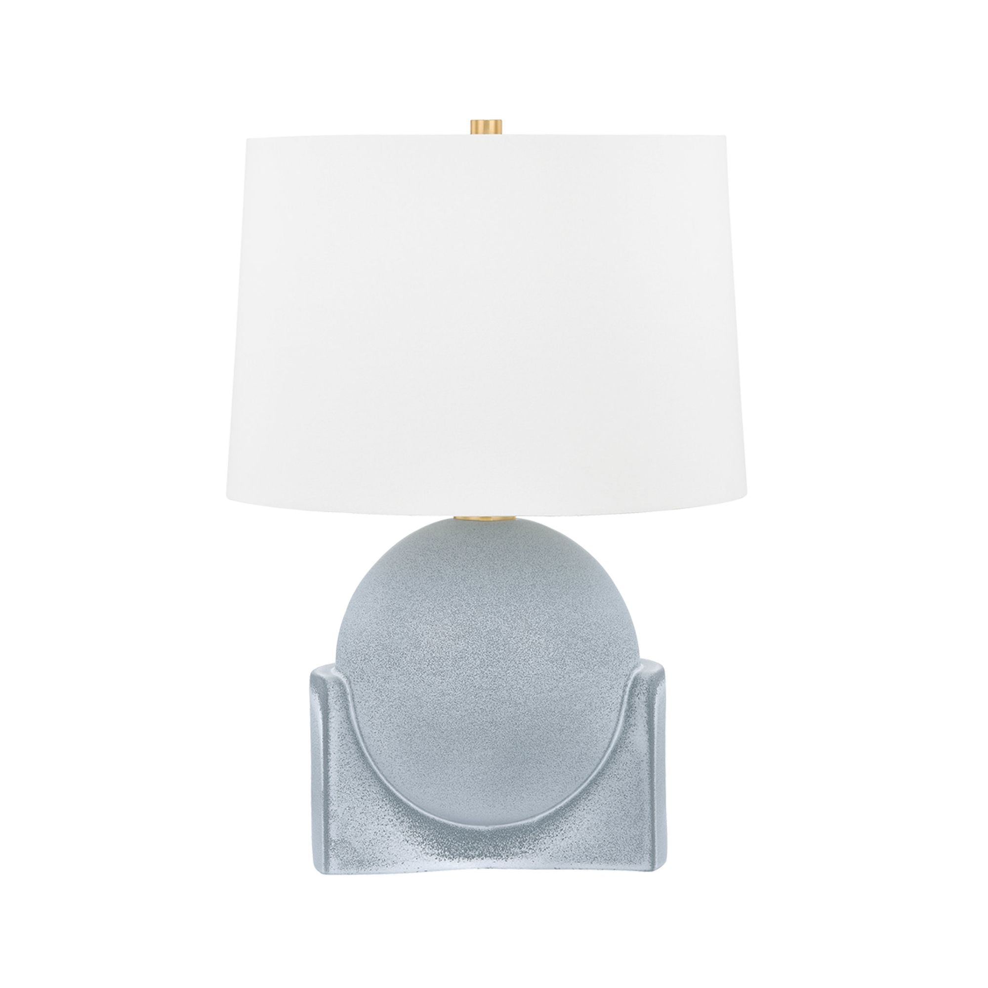 Leeston 1-Light Table Lamp in Aged Brass 16W x 22.75H