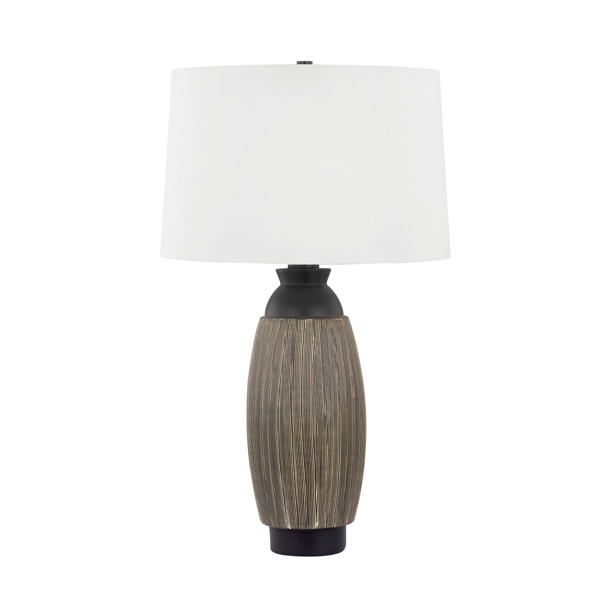 Naseby 1-Light Table Lamp in Distressed Bronze 18W x 30H