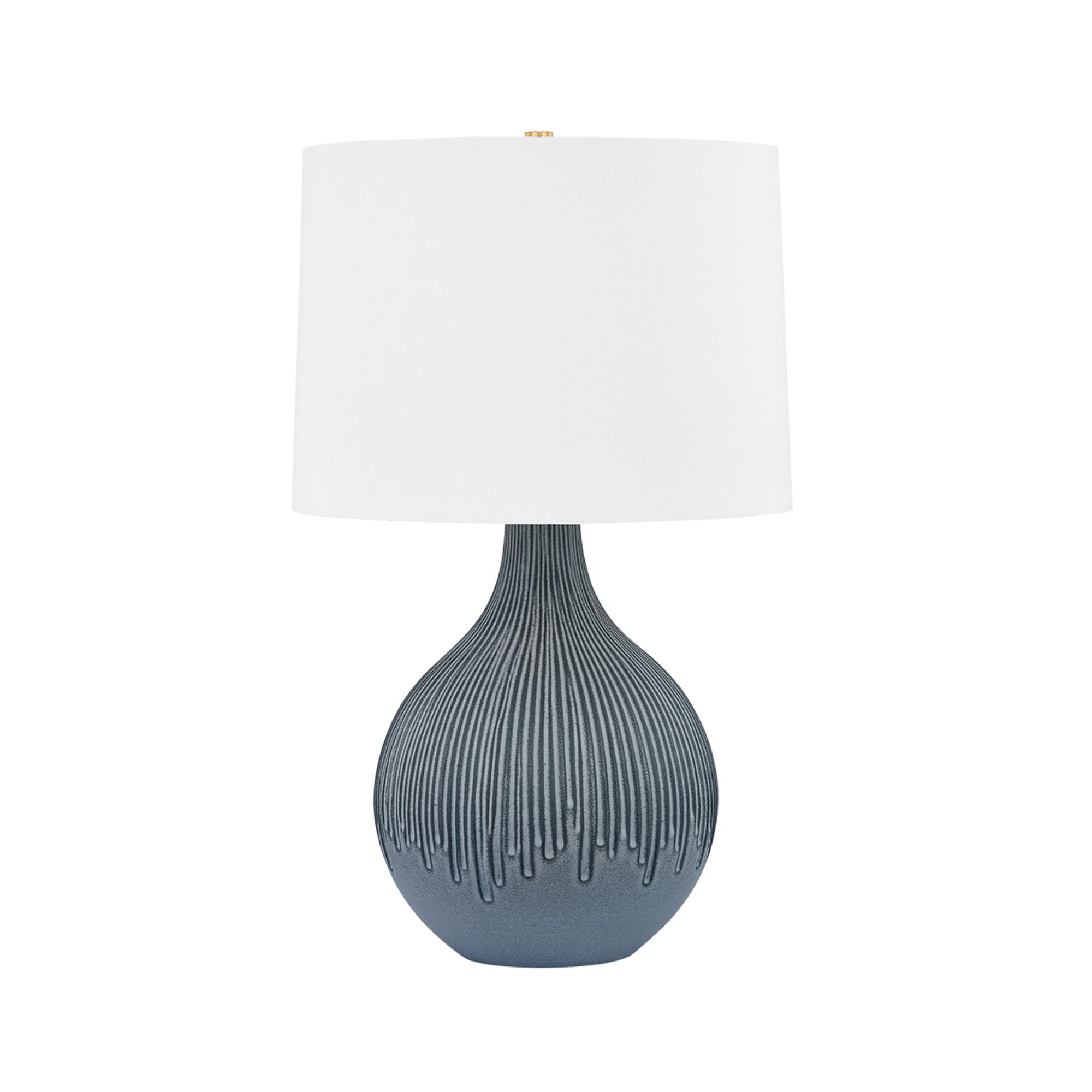 Nepperhan 1-Light Table Lamp in Aged Brass 17W x 28H