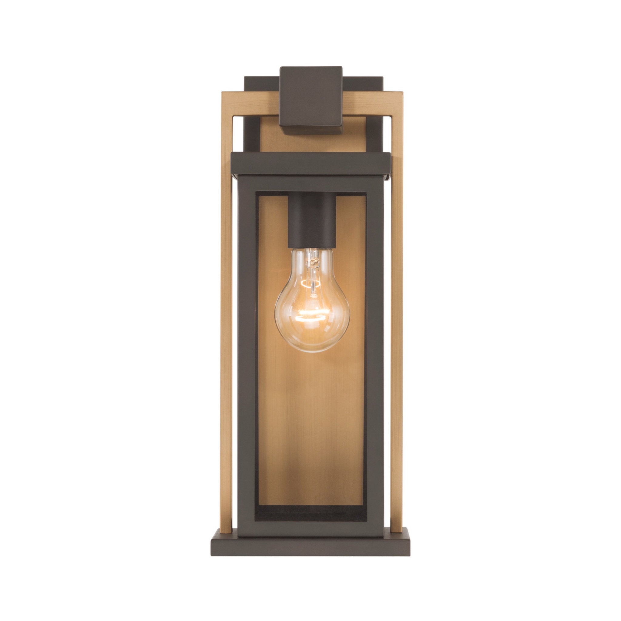 Lendel 6'' Twilight Bronze + Textured Gold Outdoor Sconce Bronze 6"W x 15"H x 6.5"D