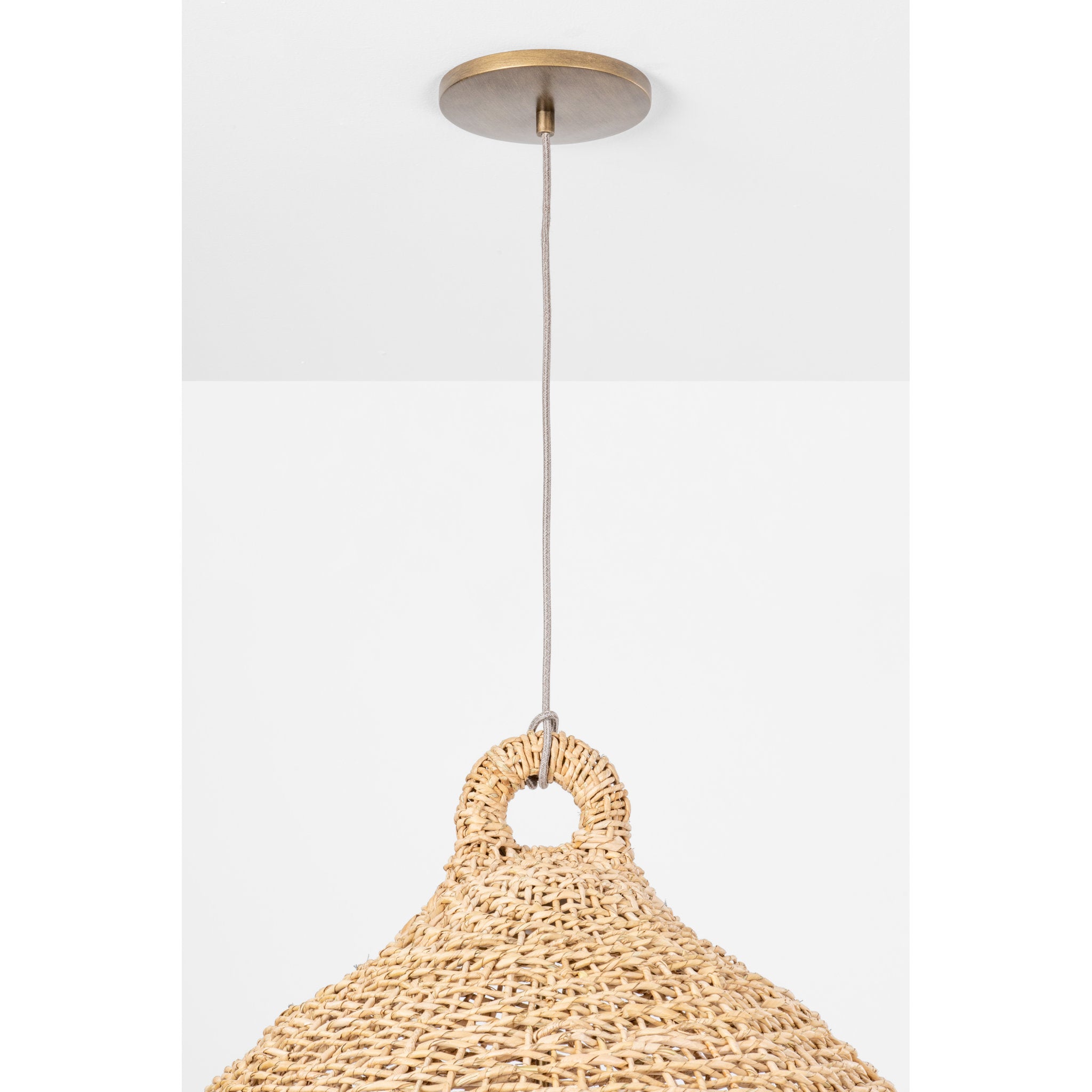 Lechlan 1-Light Pendant in Patina Brass 22.5W x 19H