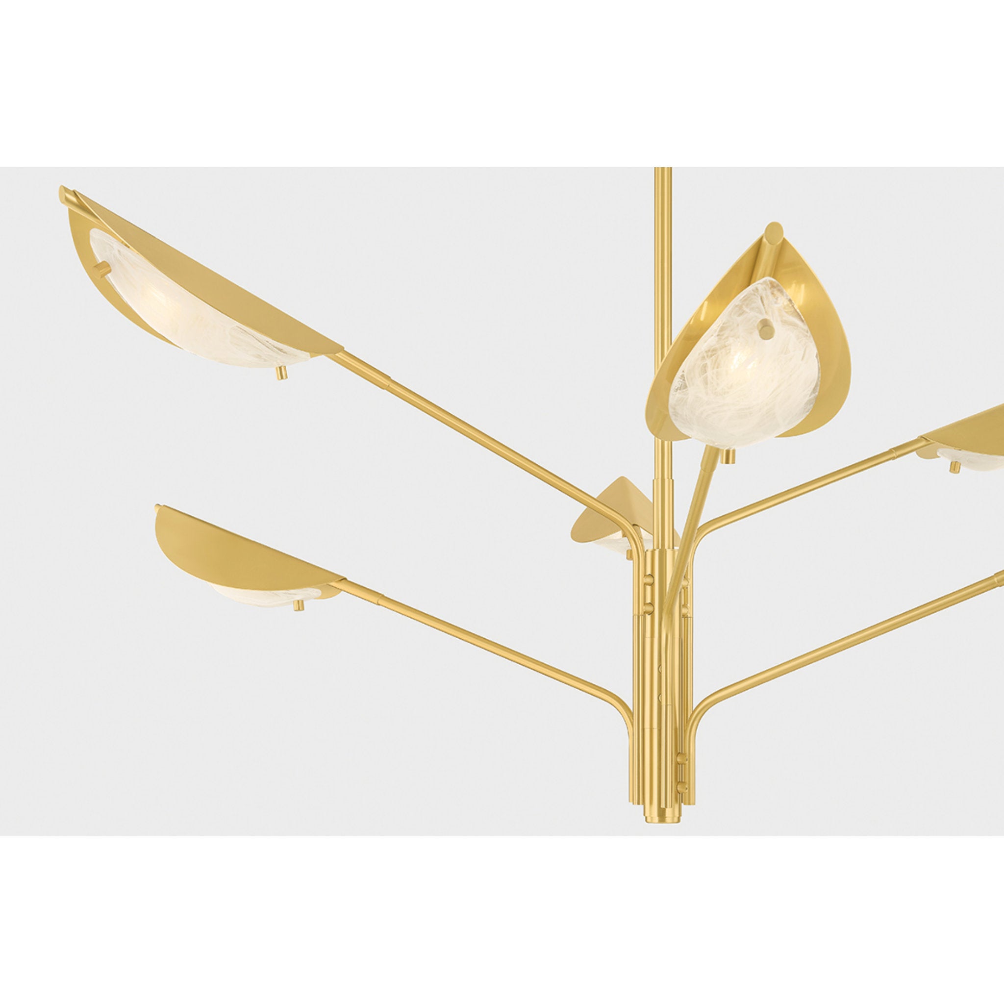 Levin 6-Light Chandelier in Aged Brass 54W x 21.25H