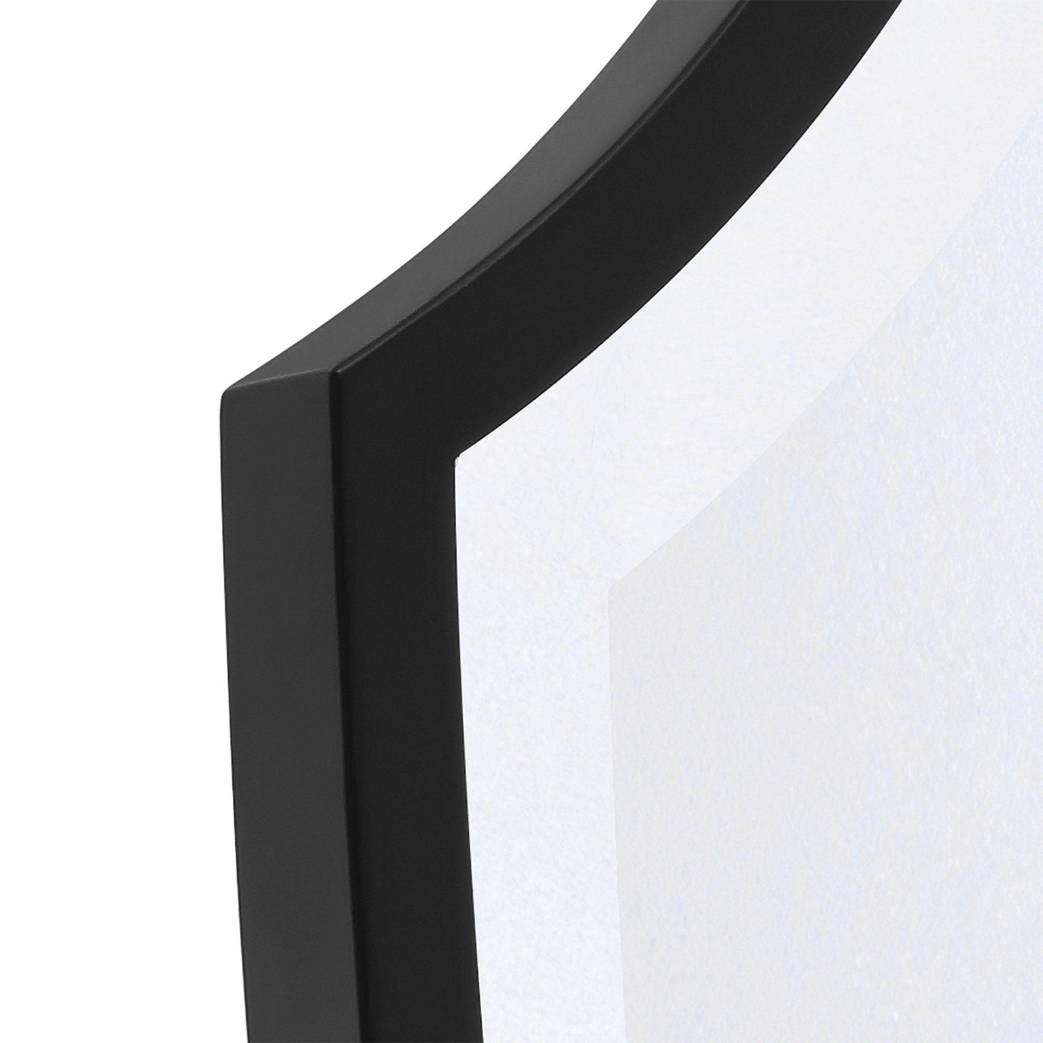 Lindee 28'' Matte Black Mirror Black 28"W x 40"H x 1"D