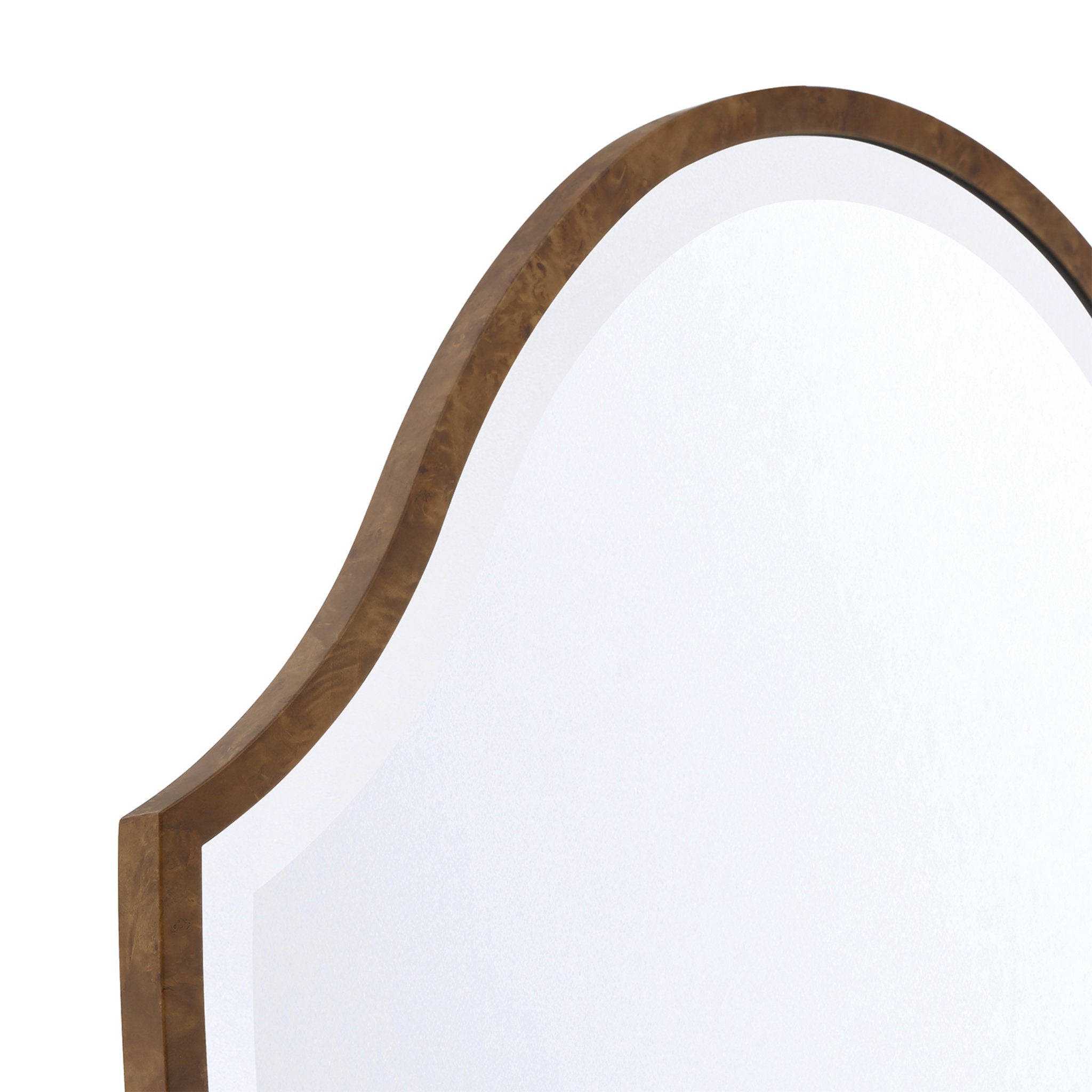 Lindee 28'' Wood Veneer Mirror Wood 28"W x 40"H x 1"D