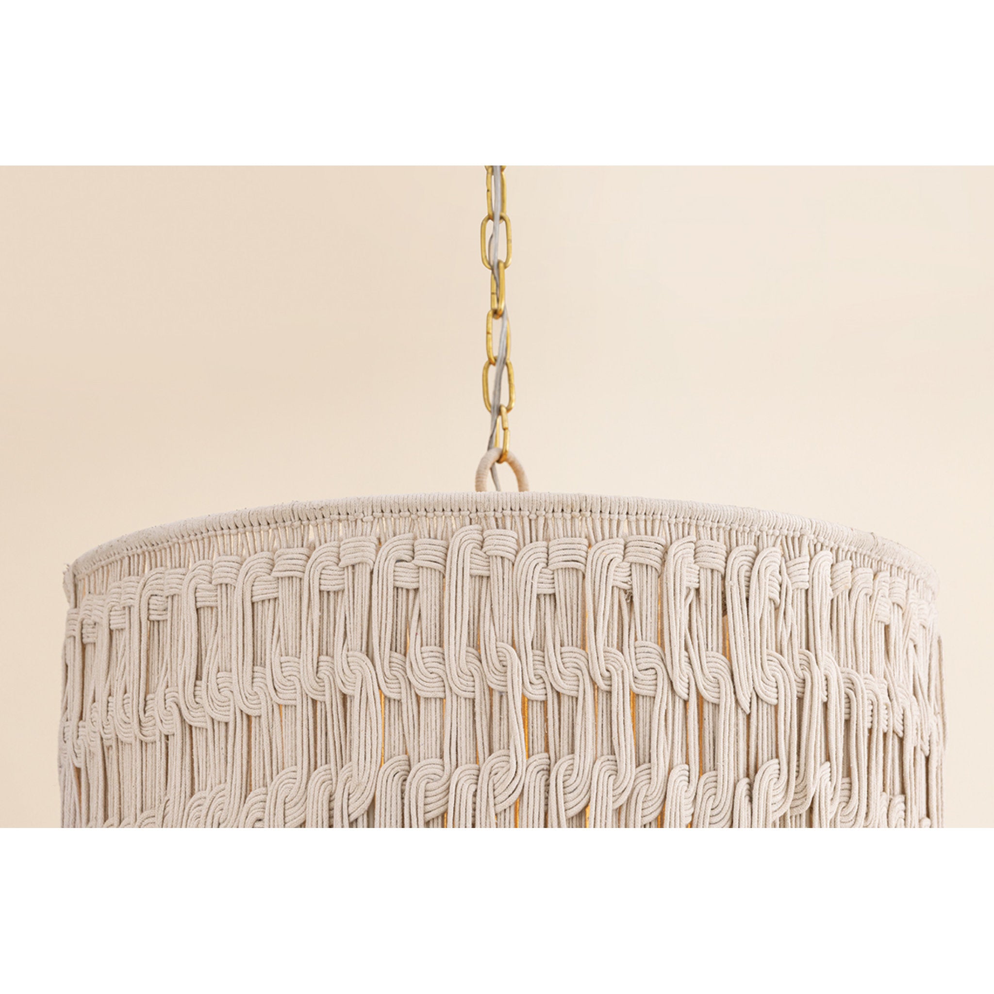 Lisbeta 1-Light Chandelier in Aged Brass 22W x 25.25H