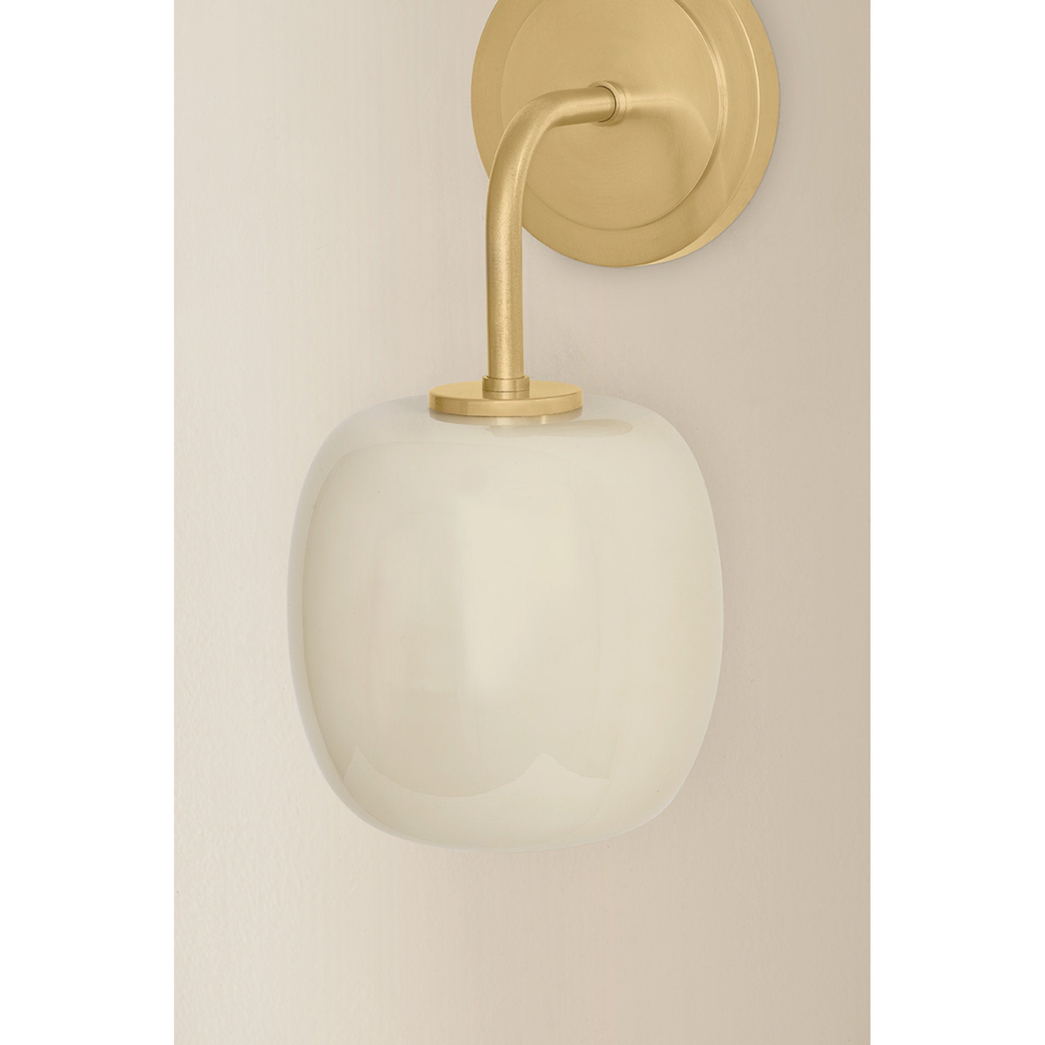 Lisette 1-Light Wall Sconce in Aged Brass 6.75L x 6W x 11.75H