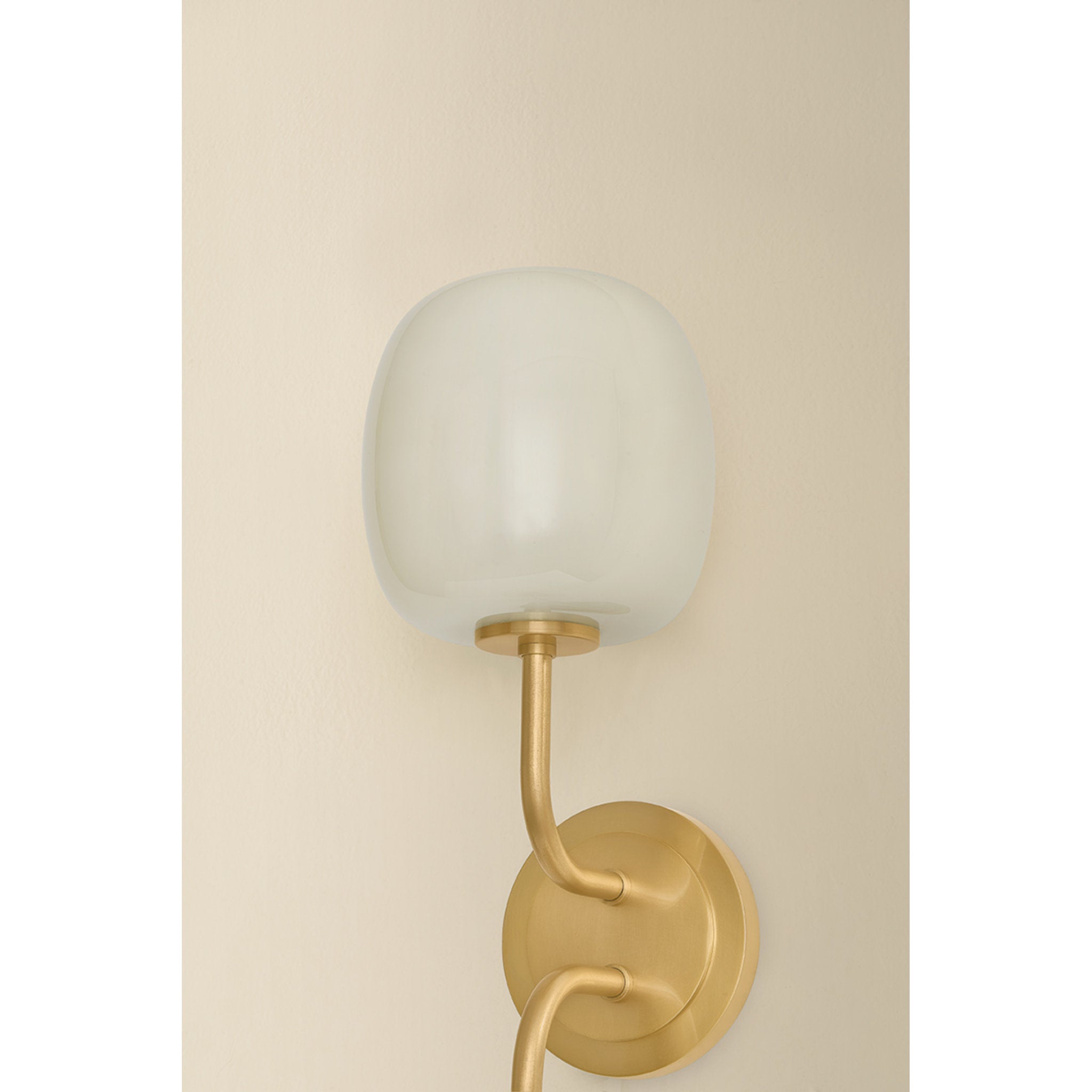 Lisette 2-Light Bath and Vanity in Aged Brass 6.75L x 6W x 20.5H