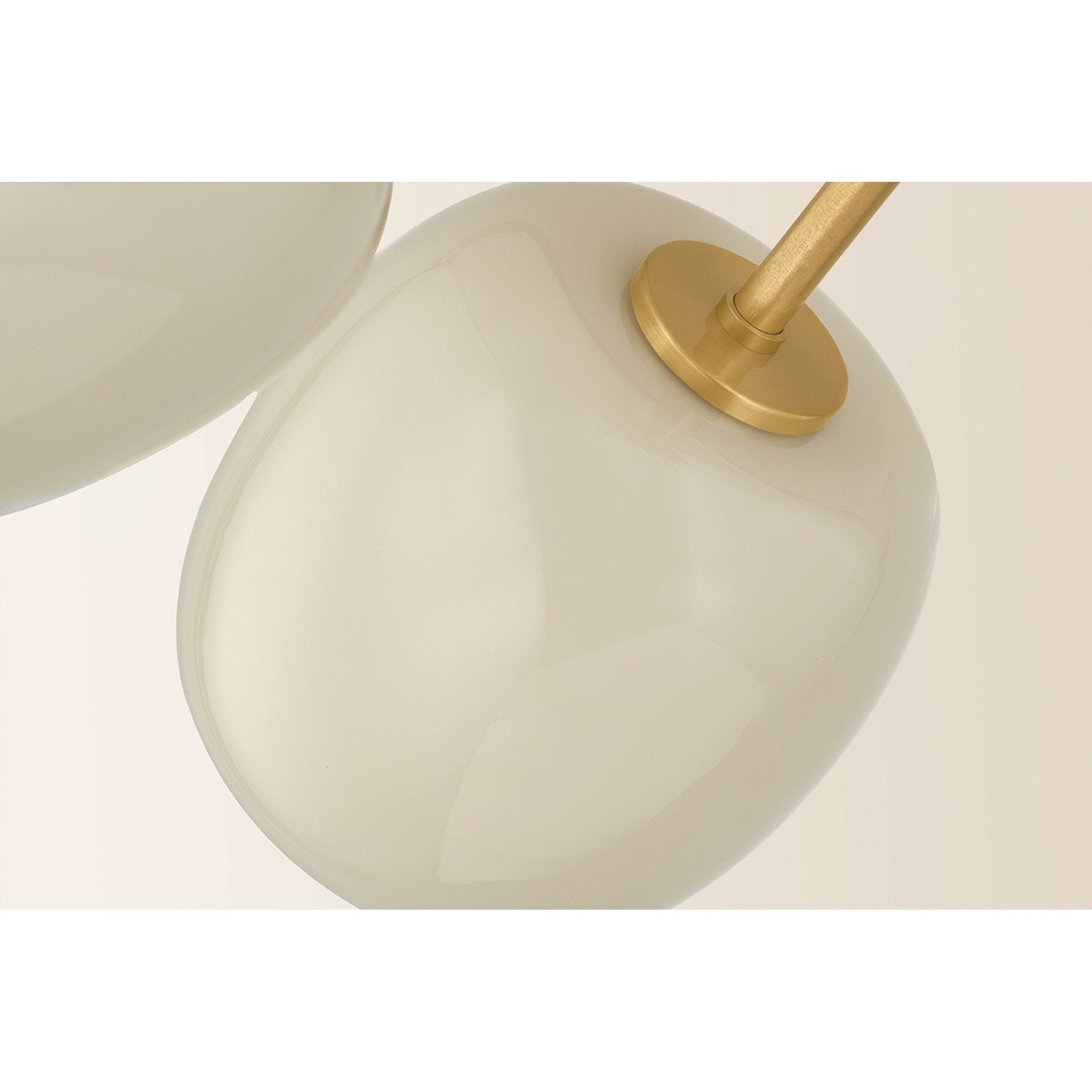 Lisette 6-Light Semi Flush in Aged Brass 29.25W x 13.25H